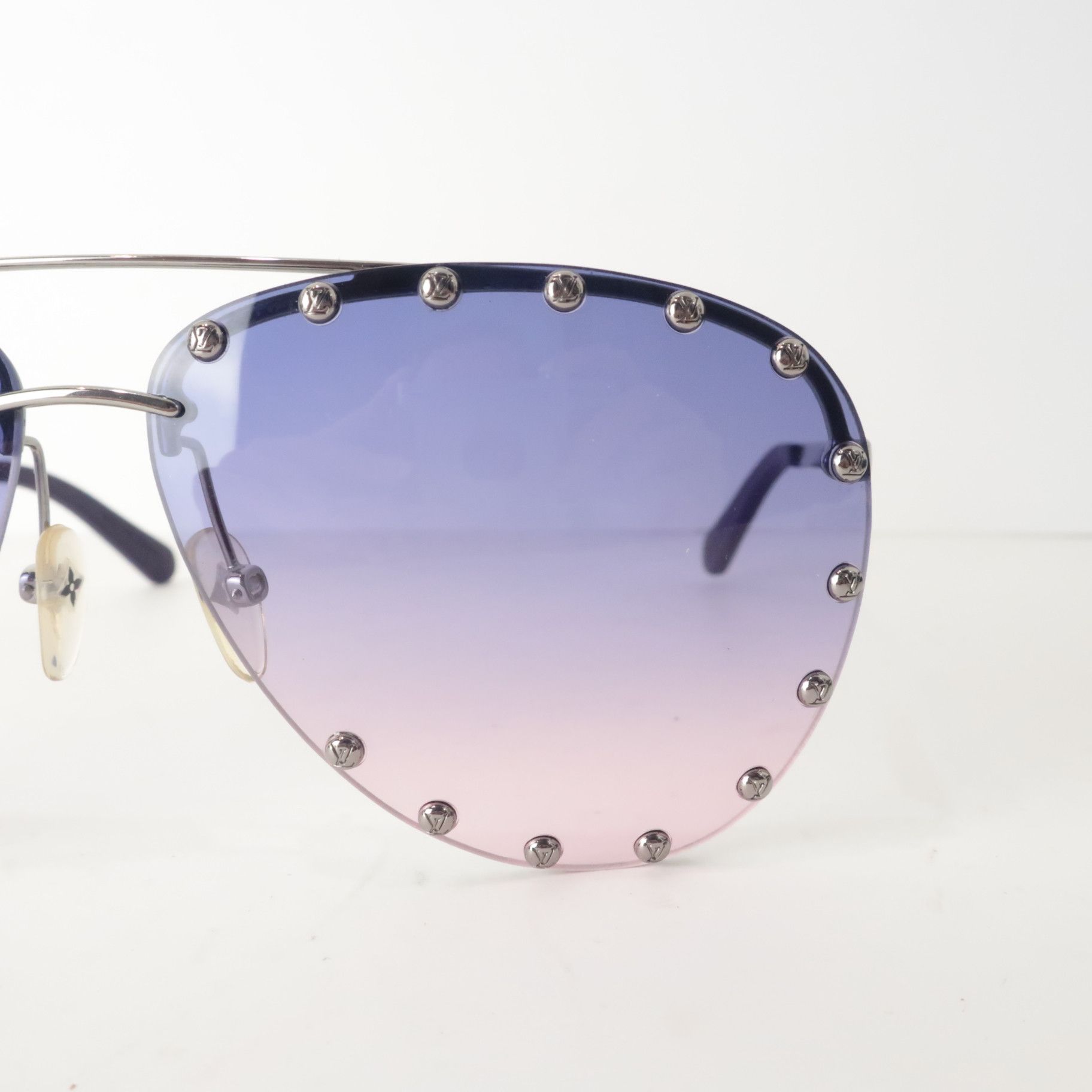 Louis Vuitton Louis Vuitton Pink Violet Party Sunglasses Size ONE SIZE - 14 Thumbnail