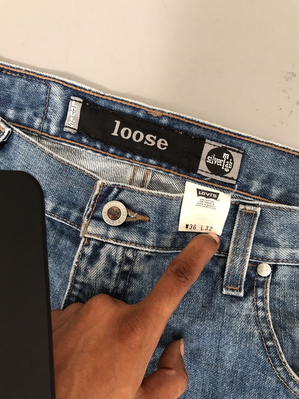 Levi's × Vintage Vintage Levi’s silvertab denim Size US 36 / EU 52 - 5 Thumbnail