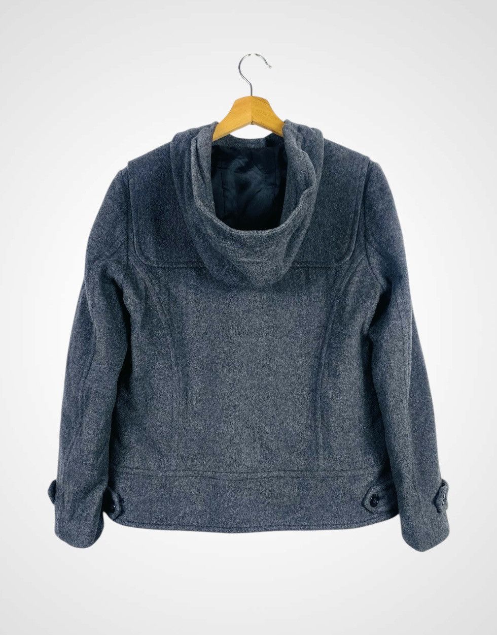 DKNY Rare DKNY Zipper Hoodie Wool Jacket Size S / US 4 / IT 40 - 2 Thumbnail