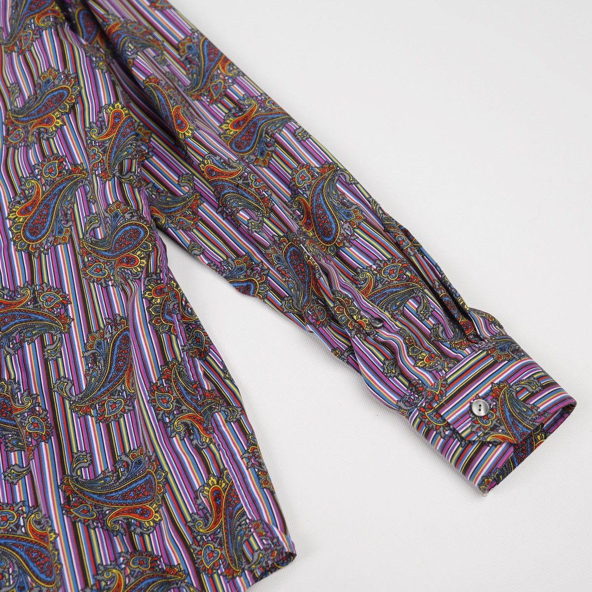 Eton Eton Shirt Purple Multicolor Printed Pattern Size US XL / EU 56 / 4 - 10 Thumbnail