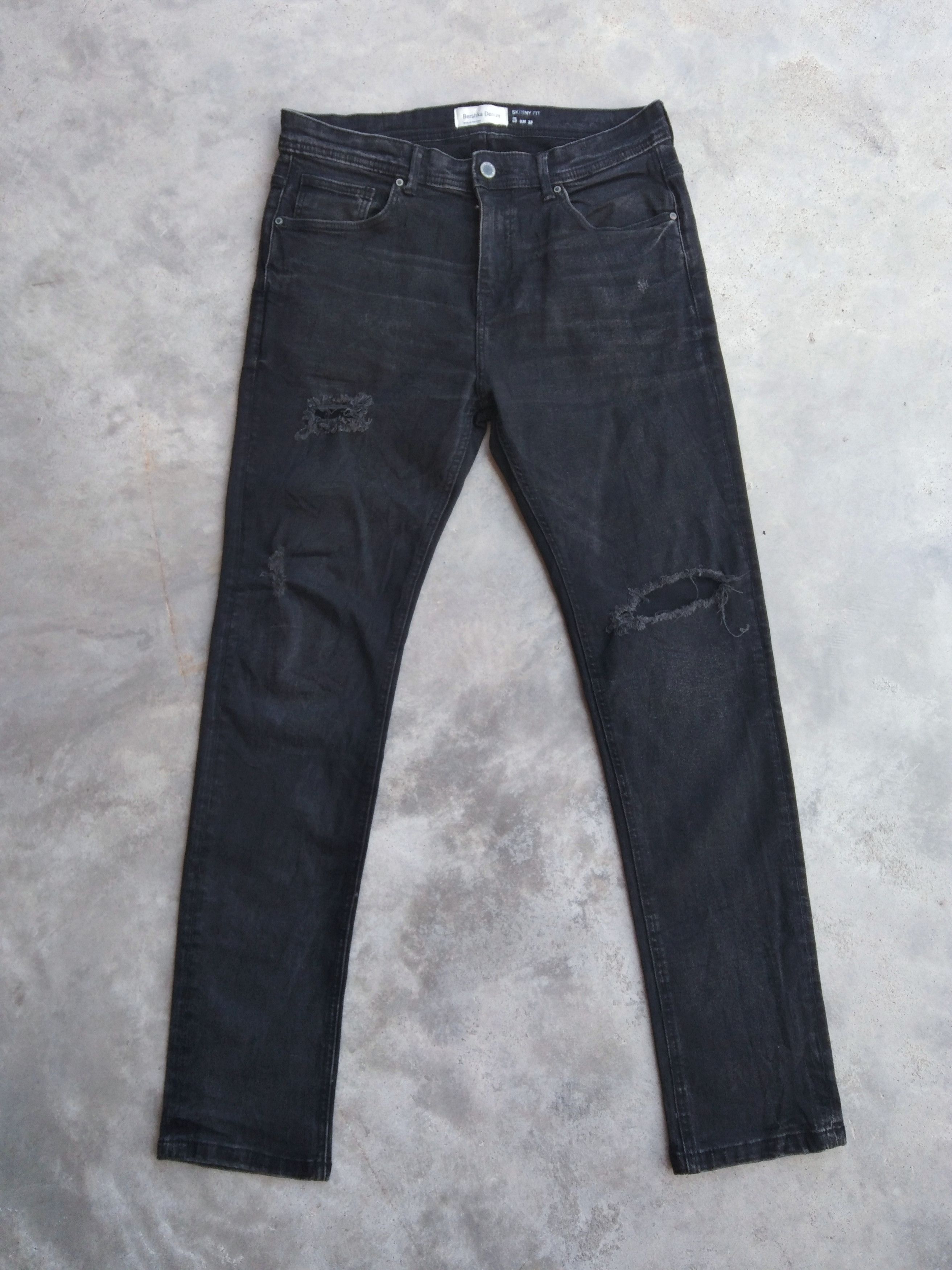 Bershka Bershka Denim Black Skinny 32x30 Size US 32 / EU 48 - 1 Thumbnail