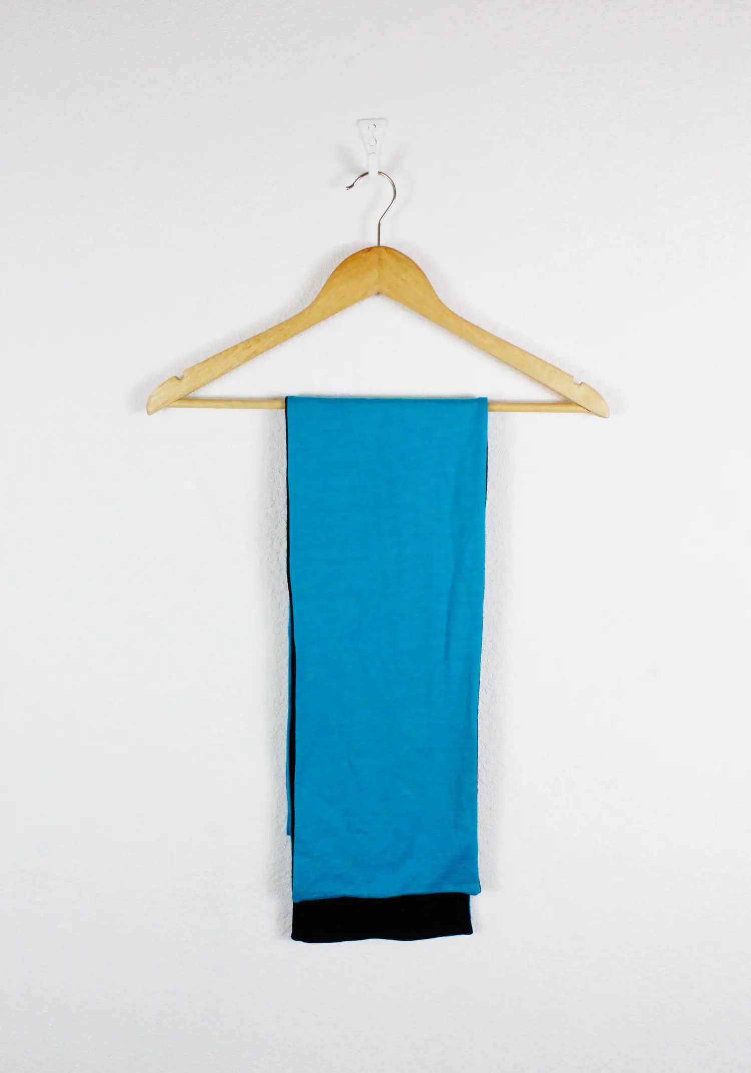 John Smedley John Smedley Two Tone Blue Black New Zealand Wool Scarf Size ONE SIZE - 2 Thumbnail