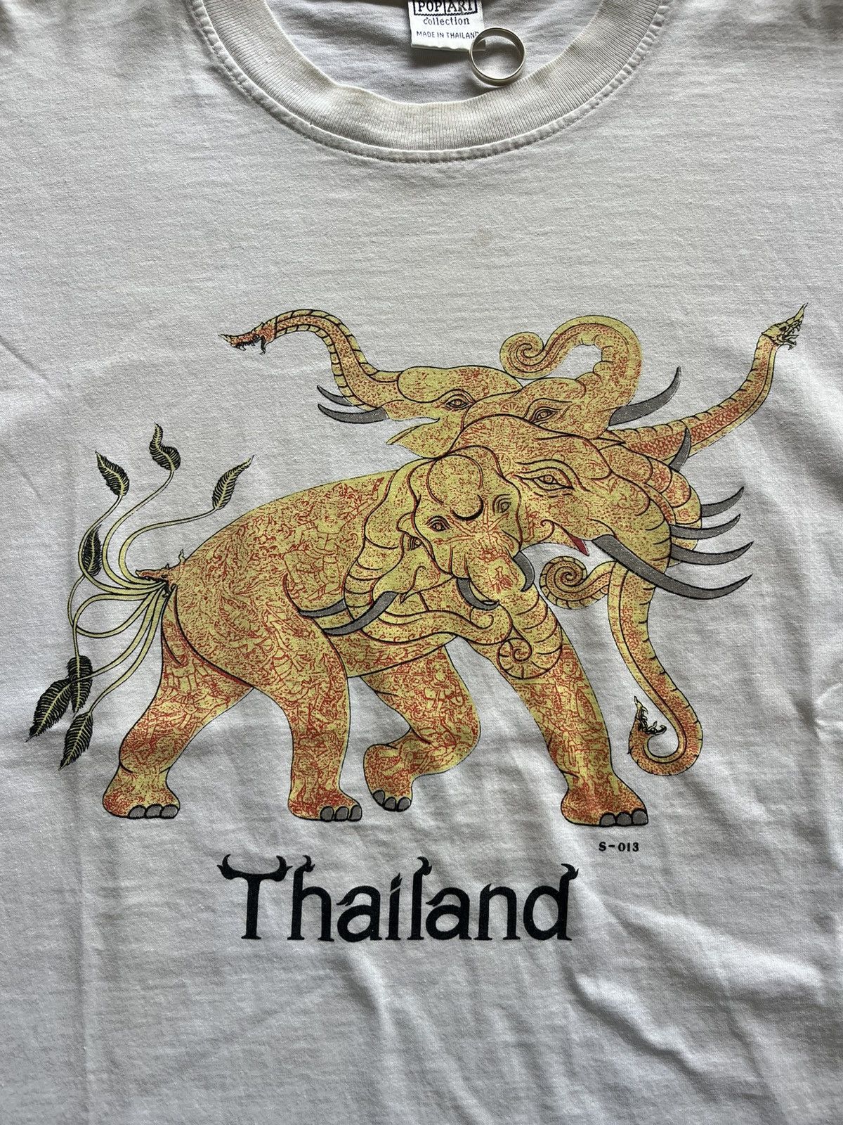 Vintage Vintage Elephant Five Heads Thailand Artwork design Size US L / EU 52-54 / 3 - 5 Thumbnail
