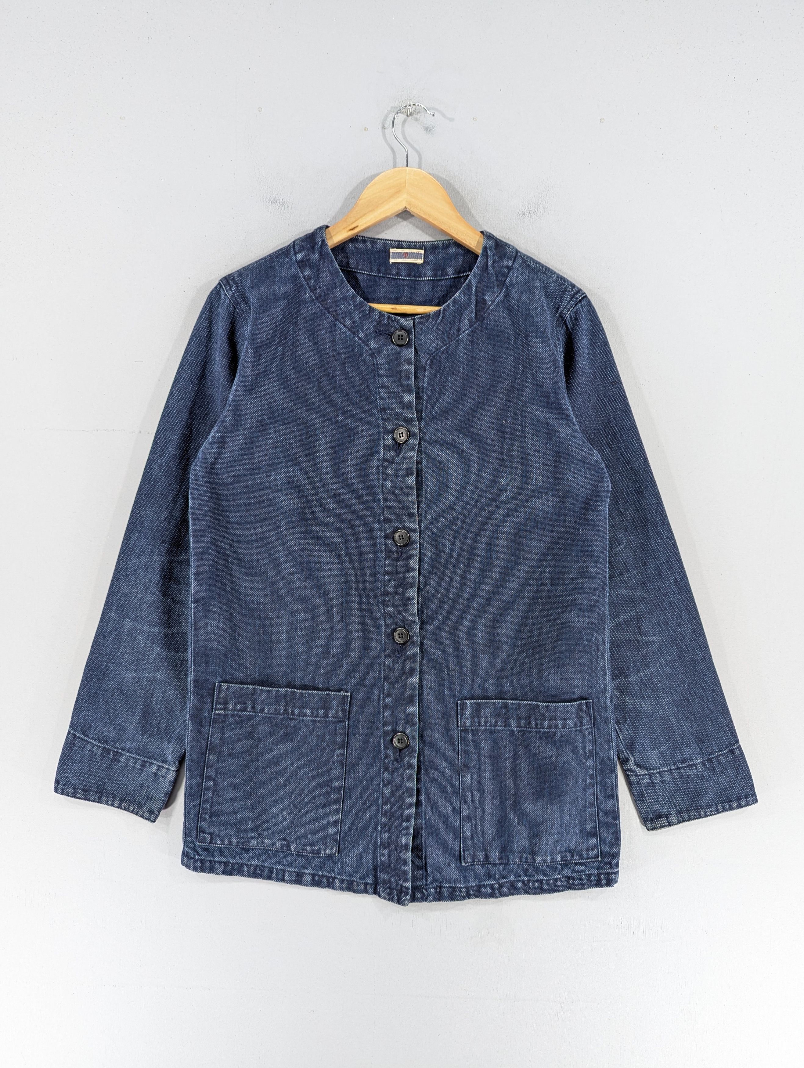 Japanese Brand Vintage Japanese Brand Denim Cardigan Style Jacket Size M / US 6-8 / IT 42-44 - 1 Thumbnail