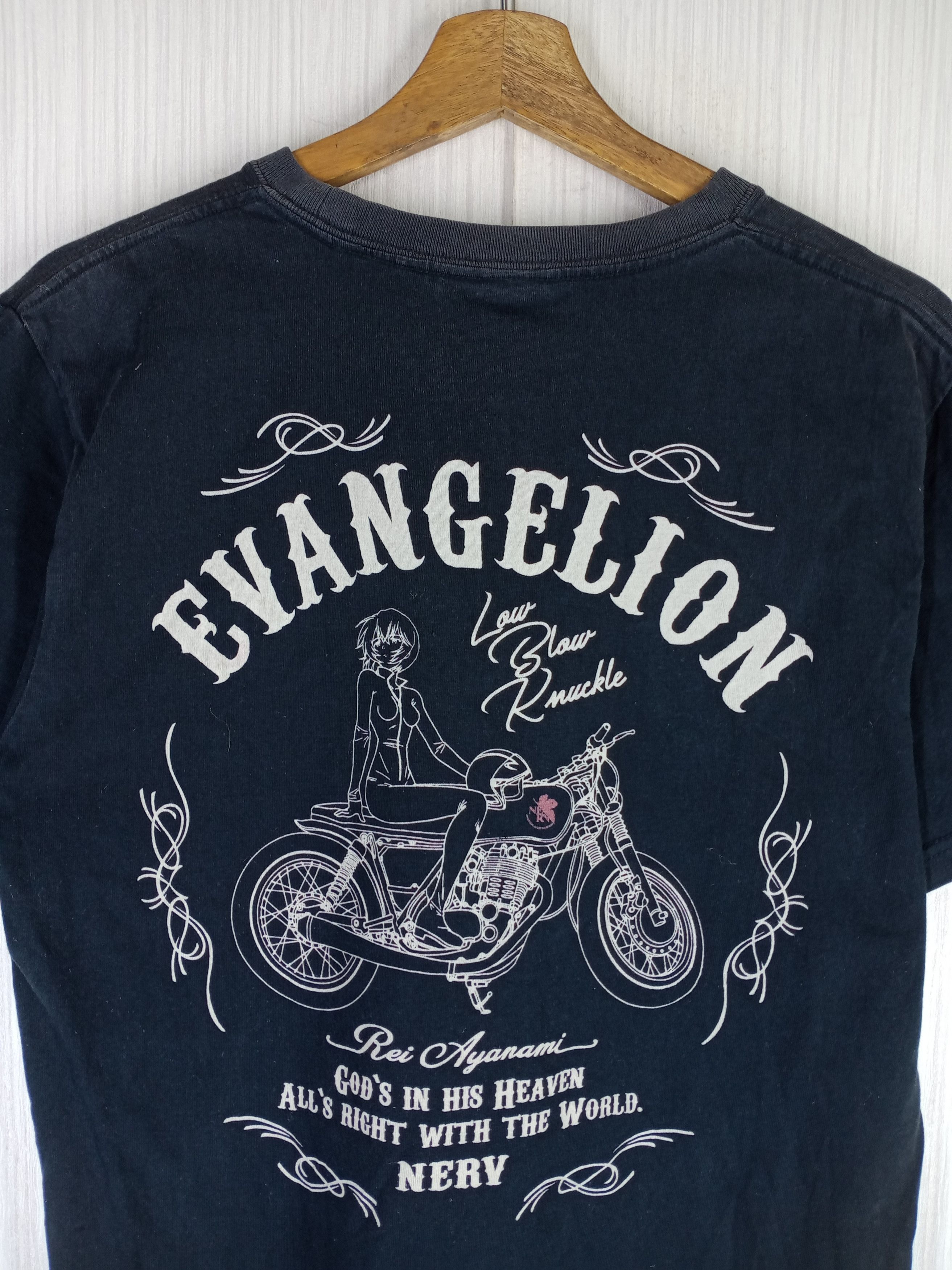 Anime Rare Low Blow Knuckle Nervous Evangalion Rei Ayanami Tshirt Size US M / EU 48-50 / 2 - 2 Thumbnail