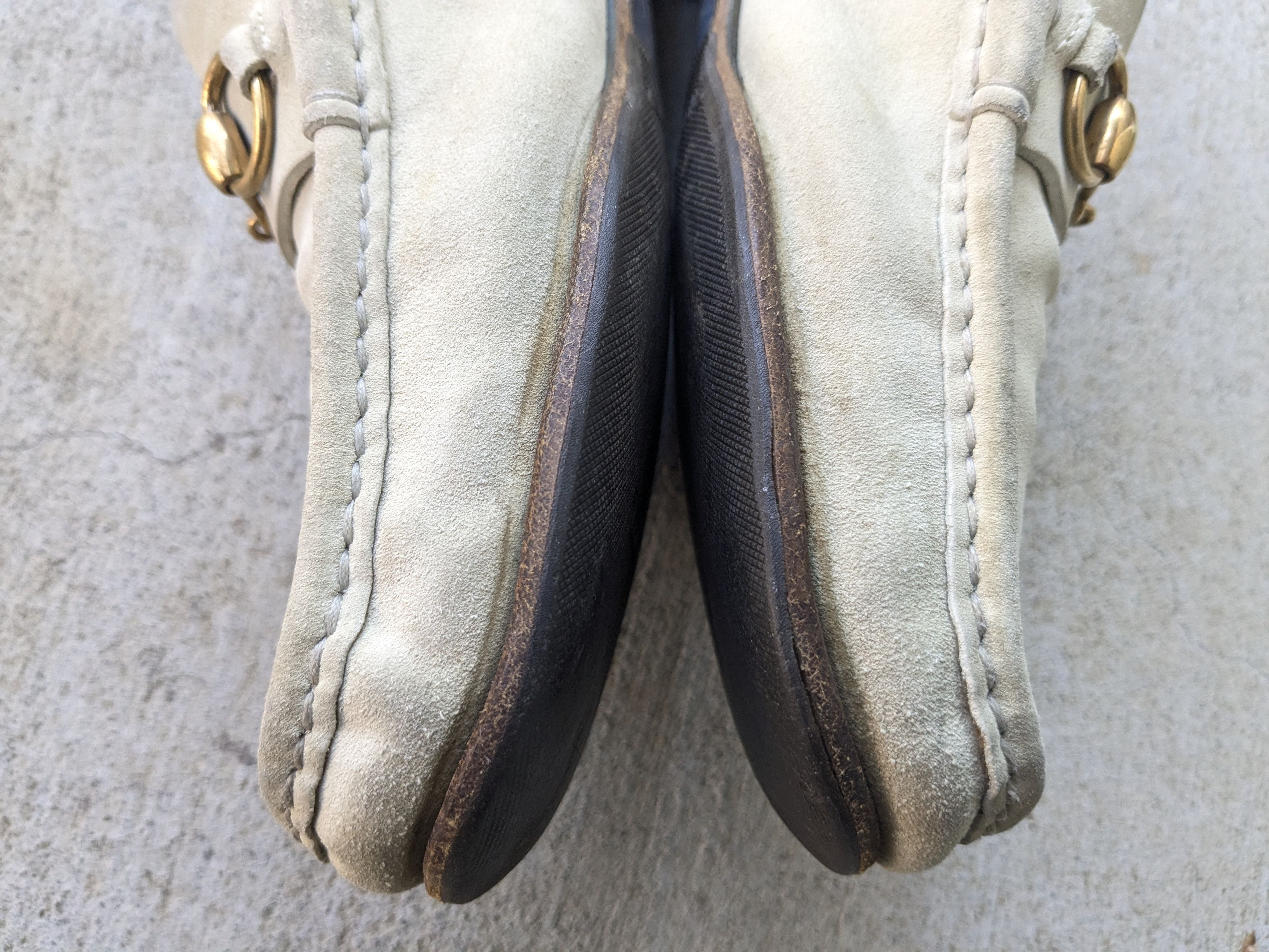 Gucci Gucci Horsebit Loafers Beige Suede 9 Italy Slip On Size US 9 / EU 42 - 10 Thumbnail