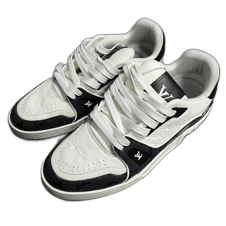 Louis Vuitton Louis Vuitton Black White Fashion Sneakers Size 6.5 Size US 6.5 / EU 39-40 - 1 Thumbnail