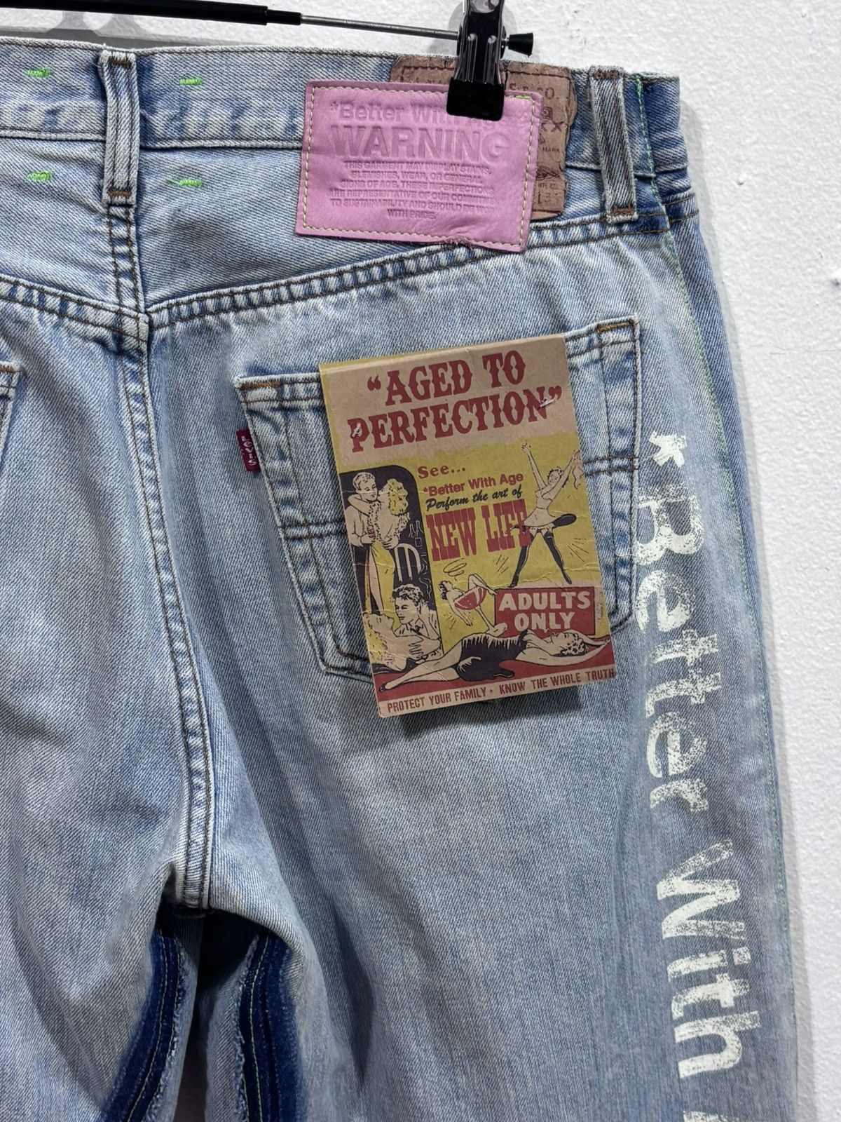 Better With Age Better With Age Denim Pin Shorts Size US 36 / EU 52 - 11 Thumbnail