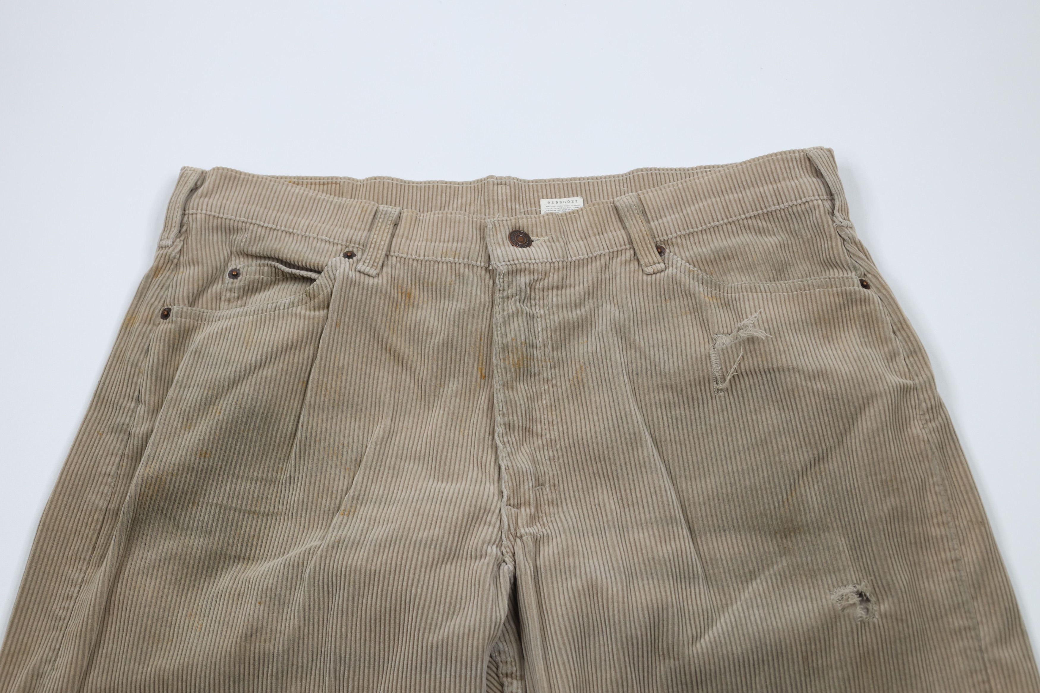 Levi's × Vintage Vintage 90s Levis 565 Loose Fit Wide Leg Corduroy Pants USA Size US 36 / EU 52 - 2 Thumbnail