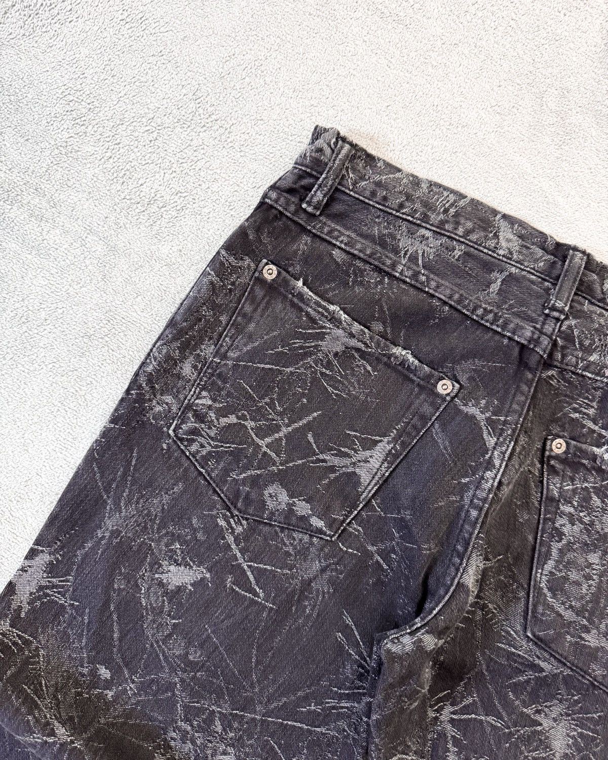 Other Printed Flared Denim Jeans Size US 30 / EU 46 - 10 Thumbnail
