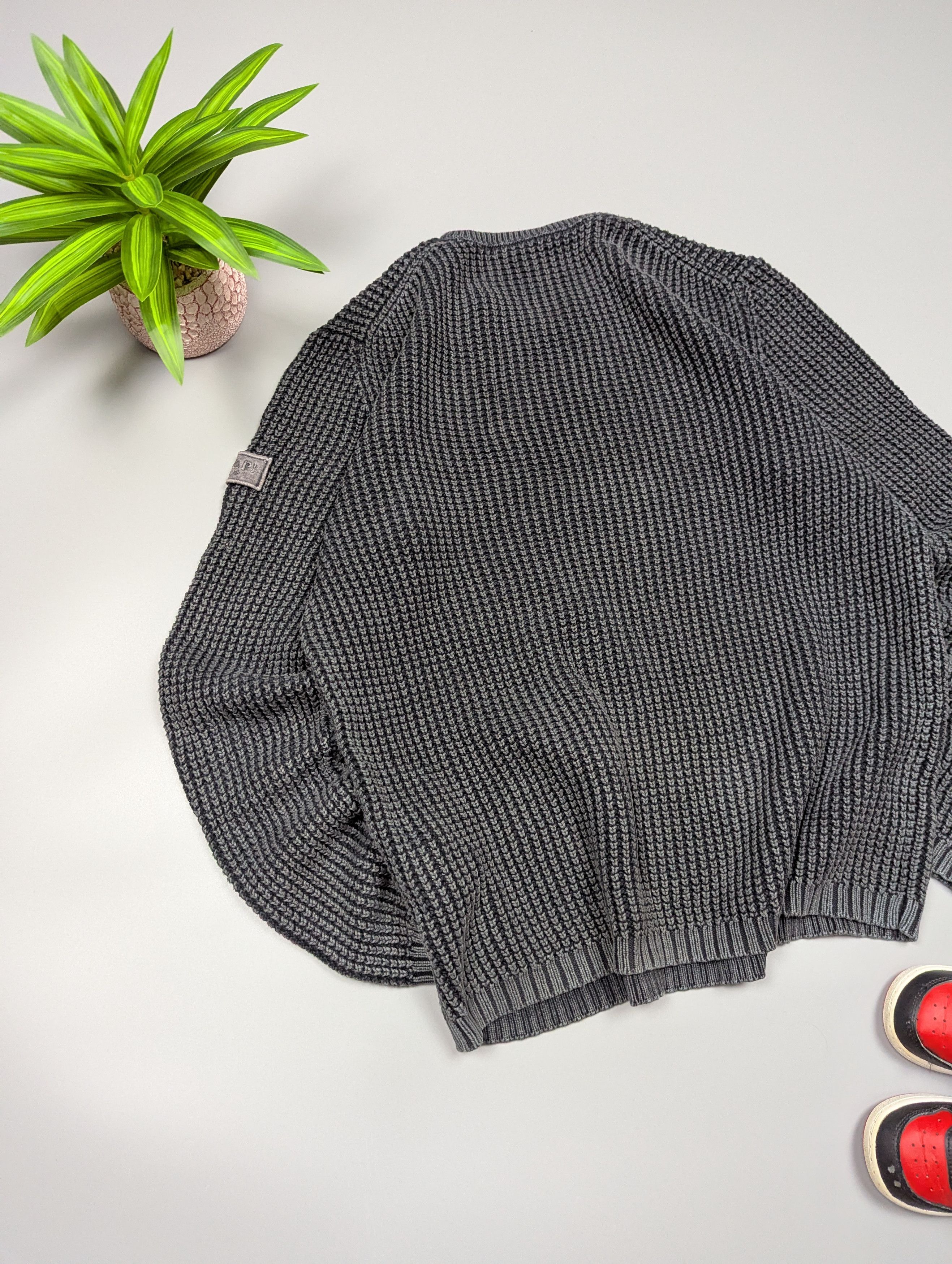 Joop! Joop! VTG Chunky Knit Sweater M Distressed Gray Size US M / EU 48-50 / 2 - 6 Thumbnail