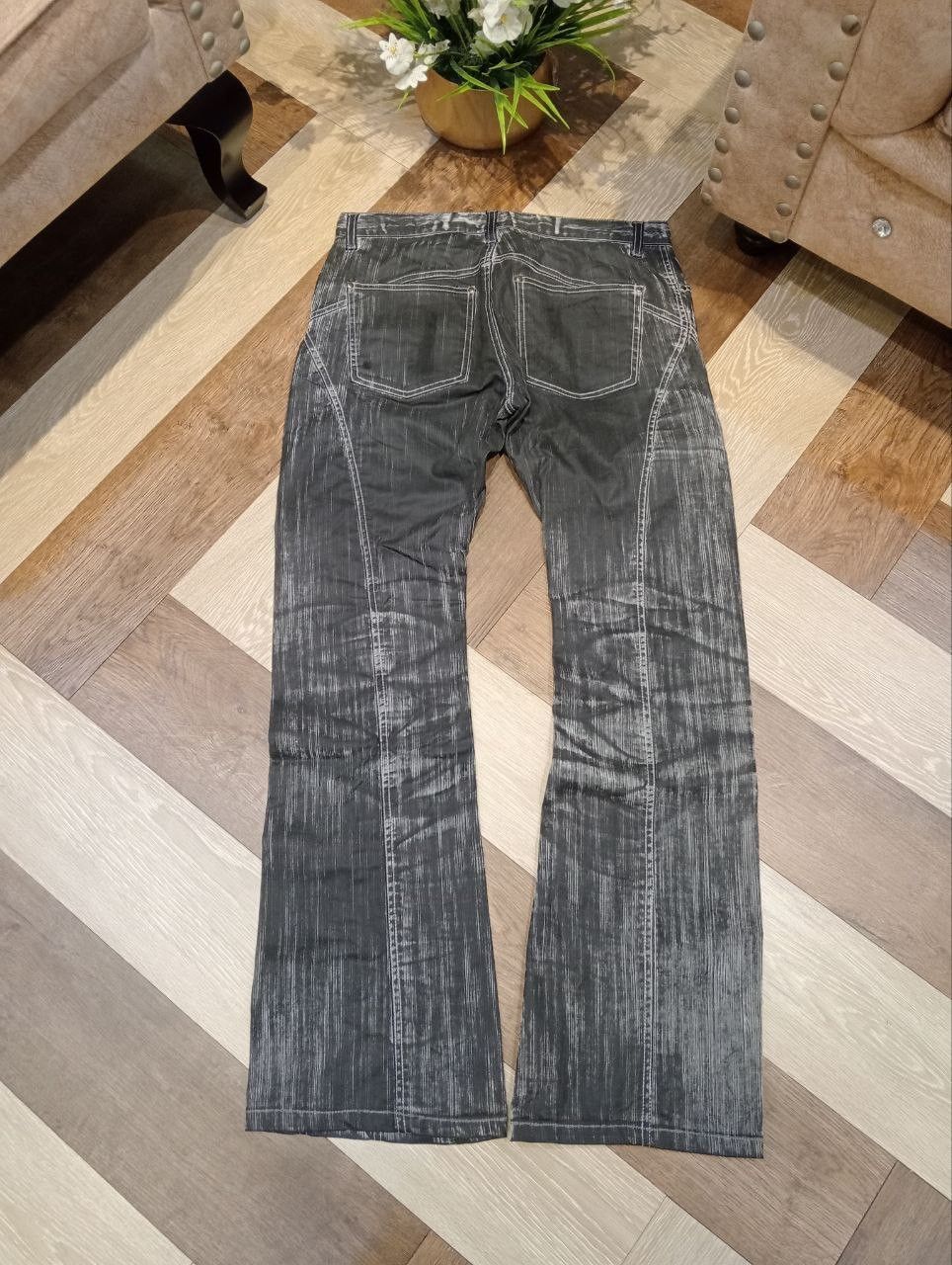 semanticdesign SEMANTIC DESIGN JAPAN WASHED FLARED PANTS Size US 33 - 9 Thumbnail