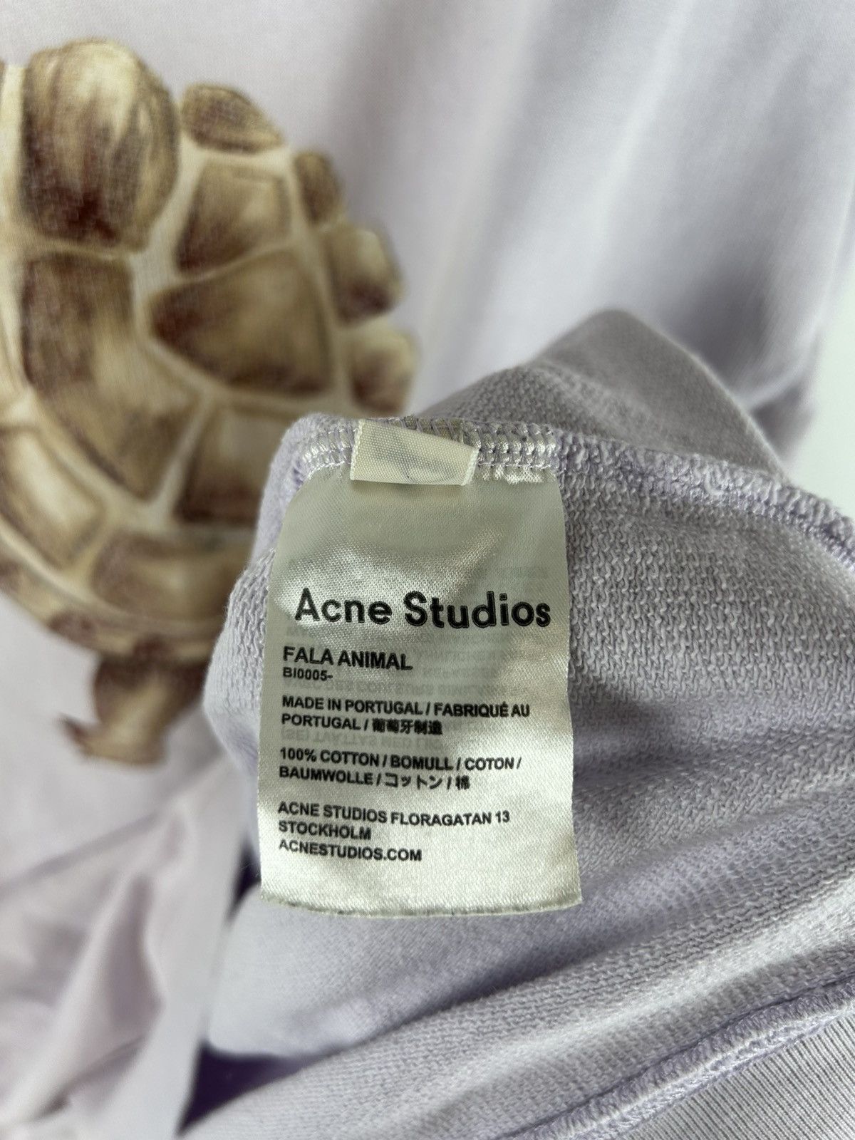 Acne Studios Acne Studios Turtle Print Hoodie Size US L / EU 52-54 / 3 - 7 Thumbnail