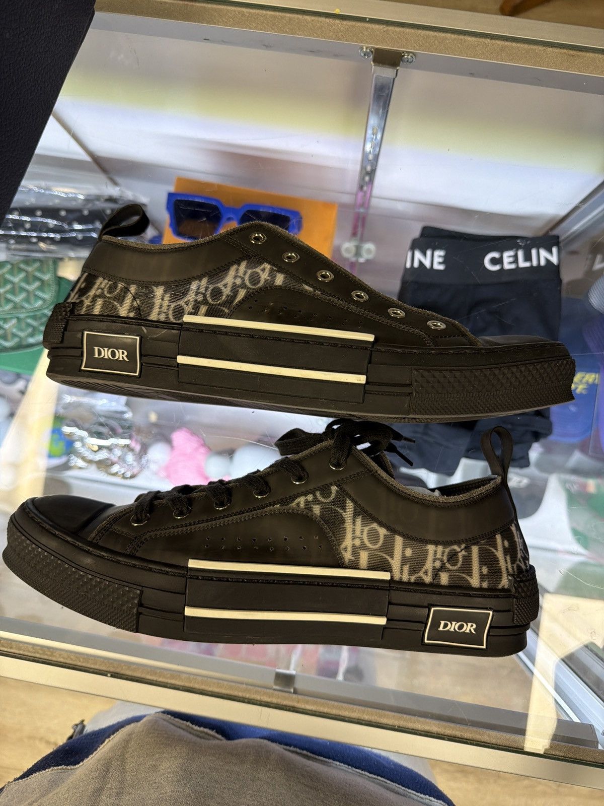 Dior Dior b23 black monogram low Size US 12 / EU 45 - 3 Thumbnail