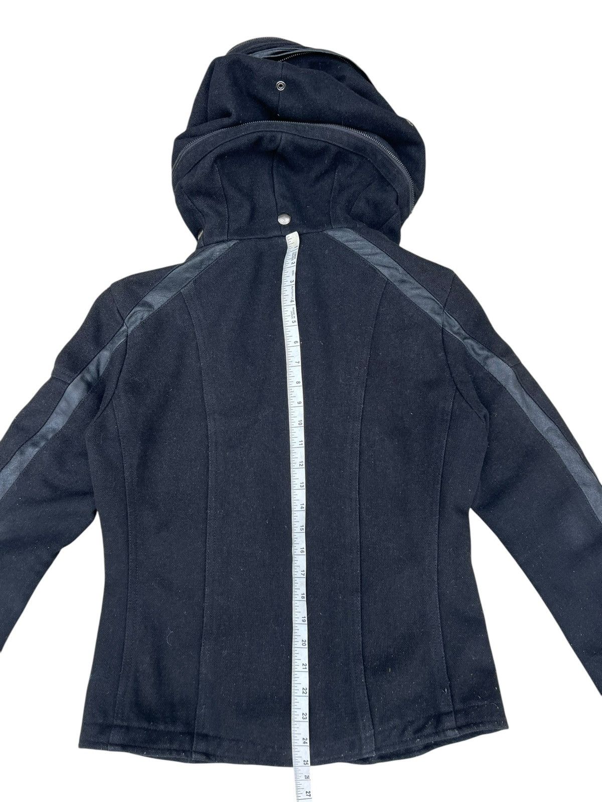 If Six Was Nine × JACKROSE × Le Grande Bleu (L.G.B.) Jackrose Luv Maison Wool Leather Hoodie Bondage Bono Jacket Size US M / EU 48-50 / 2 - 16 Thumbnail
