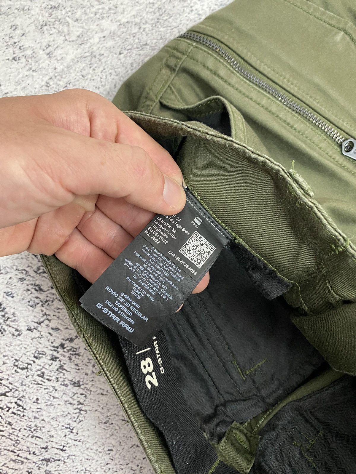 G-Star G-Star Raw Rovic Zip 3D Regular Tapered Cargo Utility Pants Size US 28 / EU 44 - 6 Thumbnail