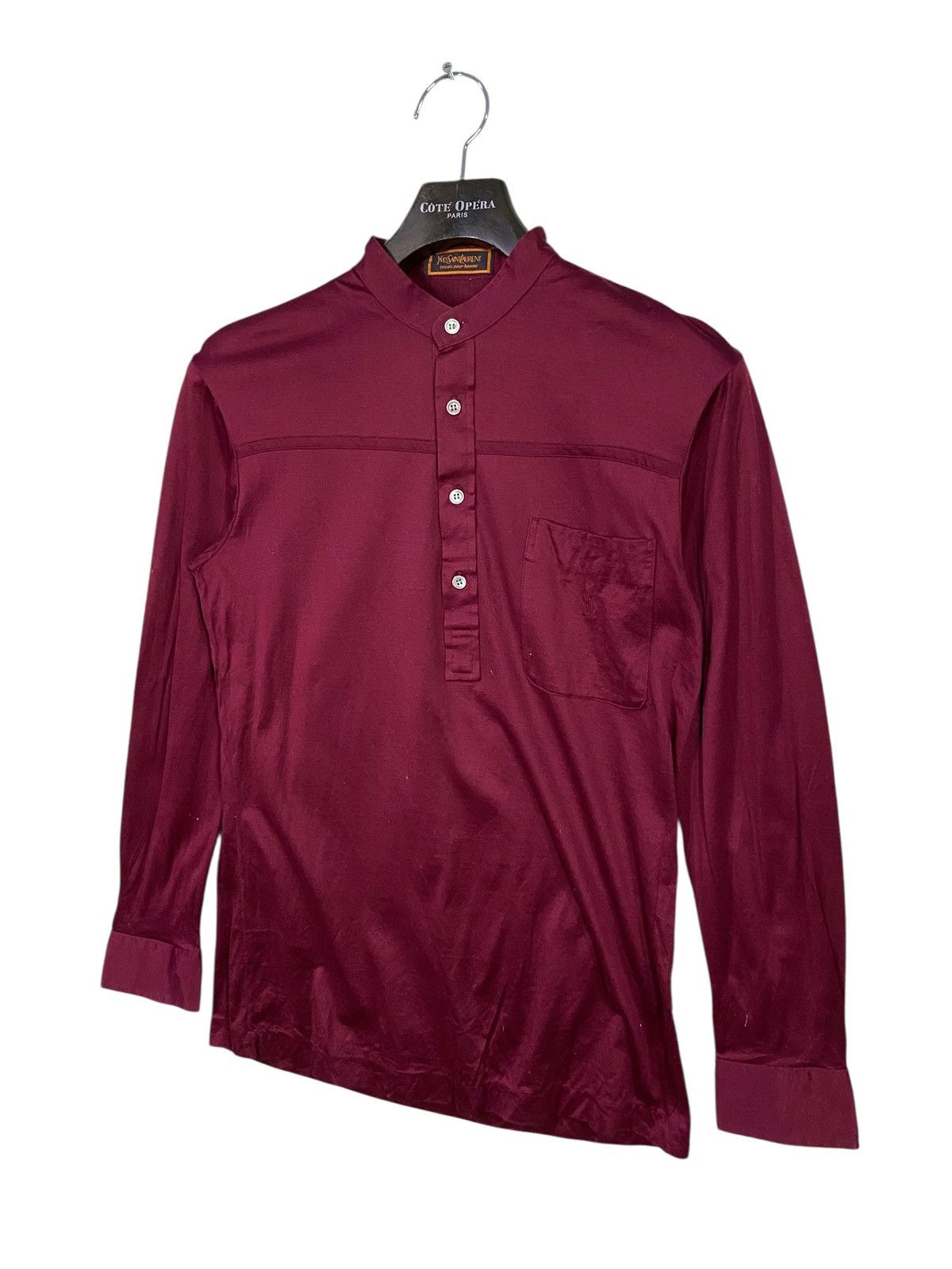 Yves Saint Laurent Vintage ysl tricots pour homme polo longsleeve small logo Size US M / EU 48-50 / 2 - 3 Thumbnail