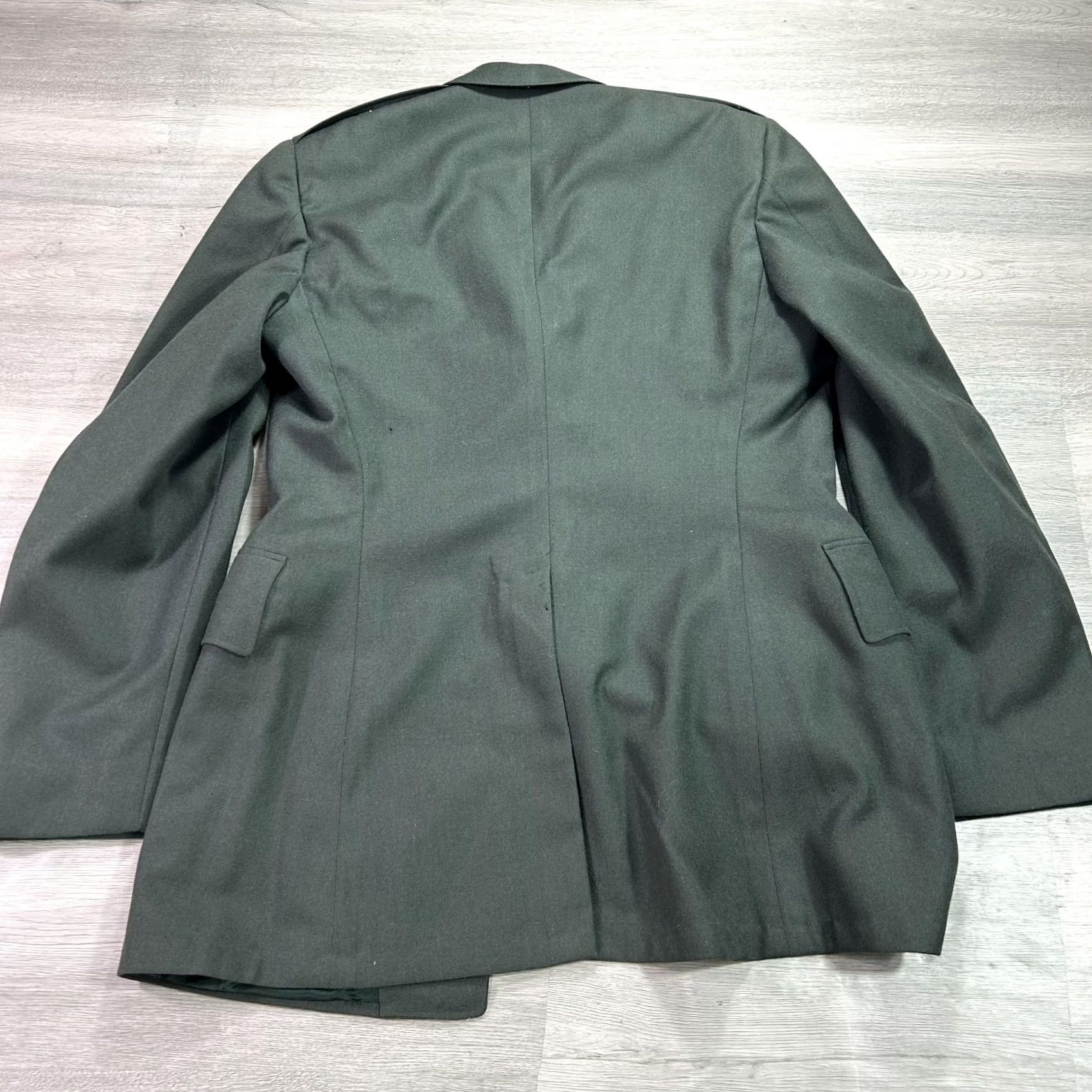 Vintage US Army Green Dress Suit Mens 41L Jacket 30x31 Pants 2 Piece Uniform Formal Shirt Hoodie Hat Size 42R - 3 Thumbnail
