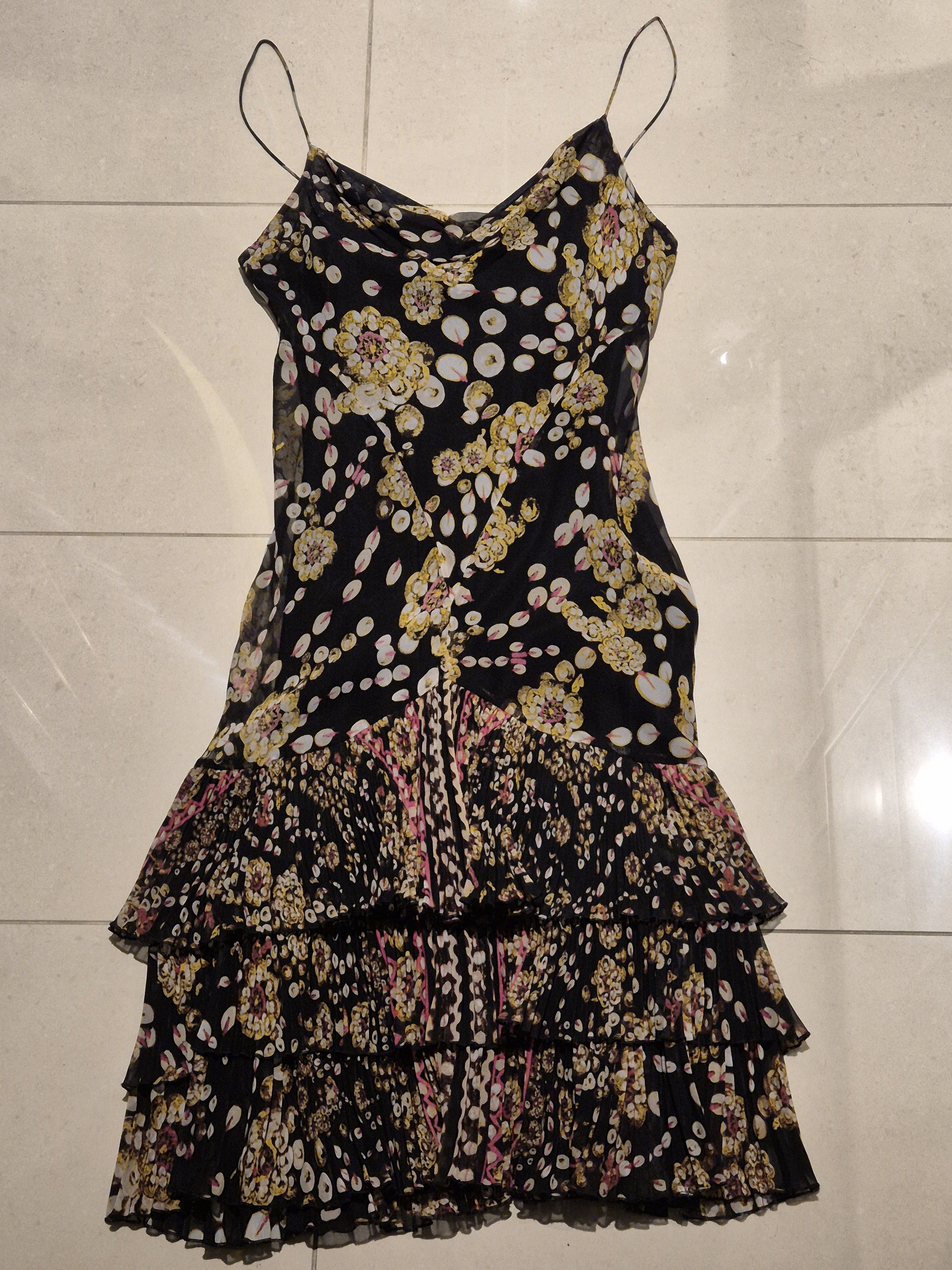 Diane von Furstenberg DVF silk dress with ruffled hemline Size M / US 6-8 / IT 42-44 - 3 Thumbnail