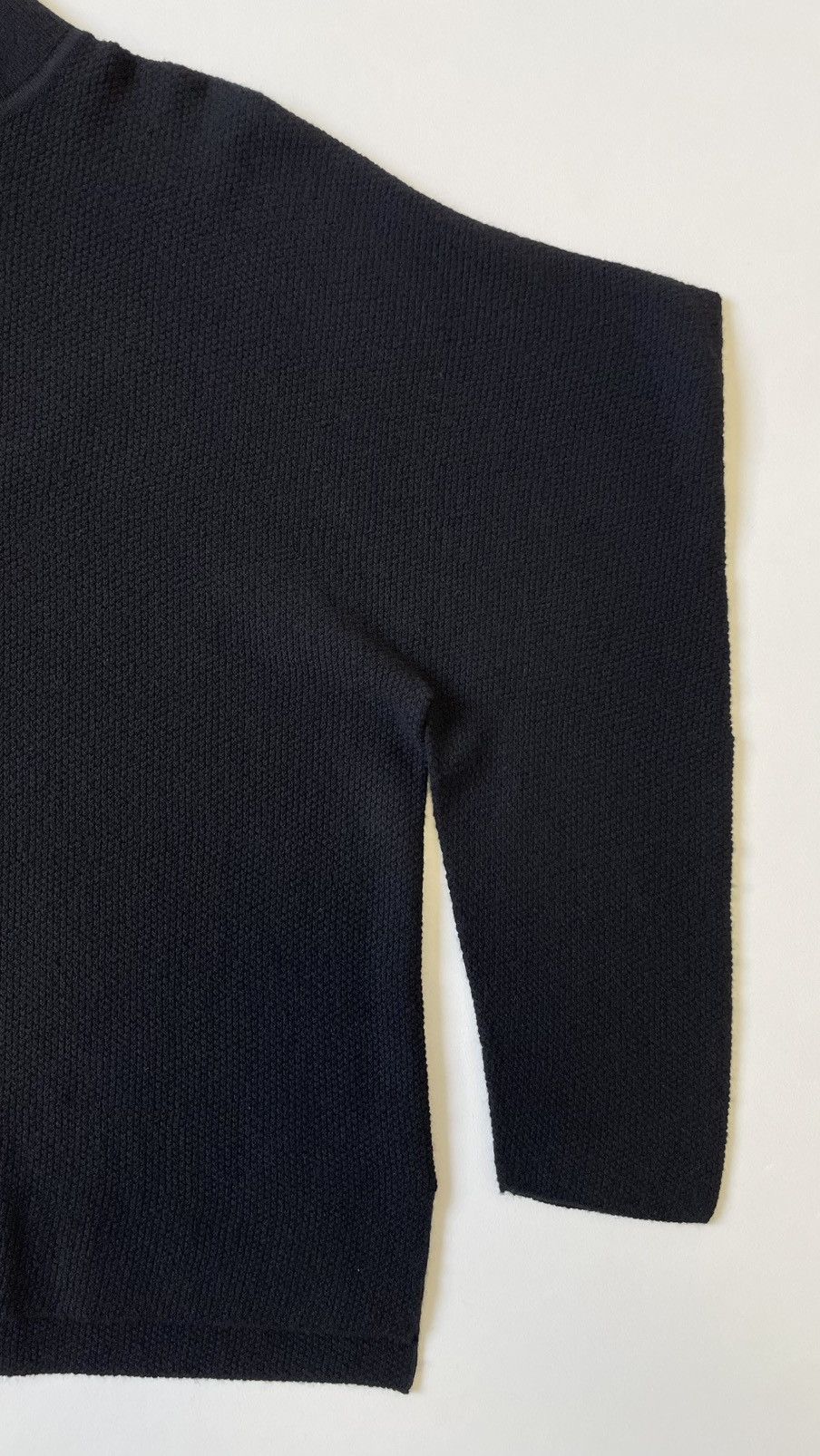 Issey Miyake Black Wool ‘Angular Arms’ Sweater Size US M / EU 48-50 / 2 - 6 Thumbnail