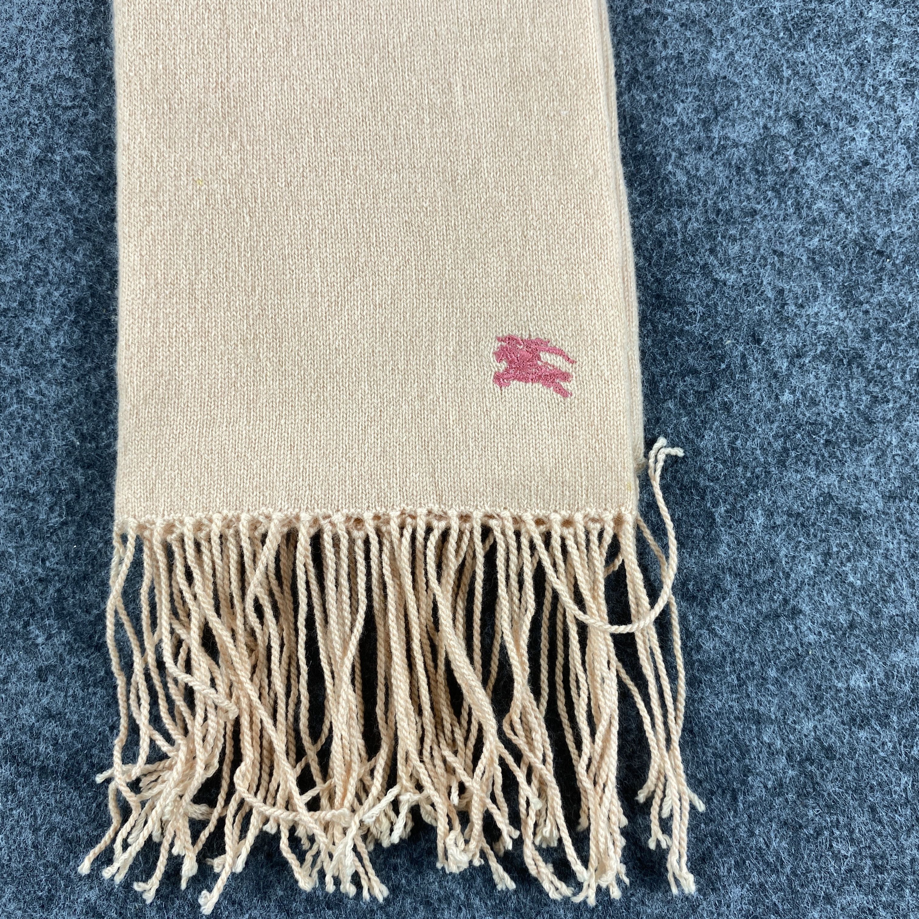 Burberry × Vintage Burberry Blue Label Scarf # Muffler # Neckwear # D605 Size ONE SIZE - 4 Thumbnail