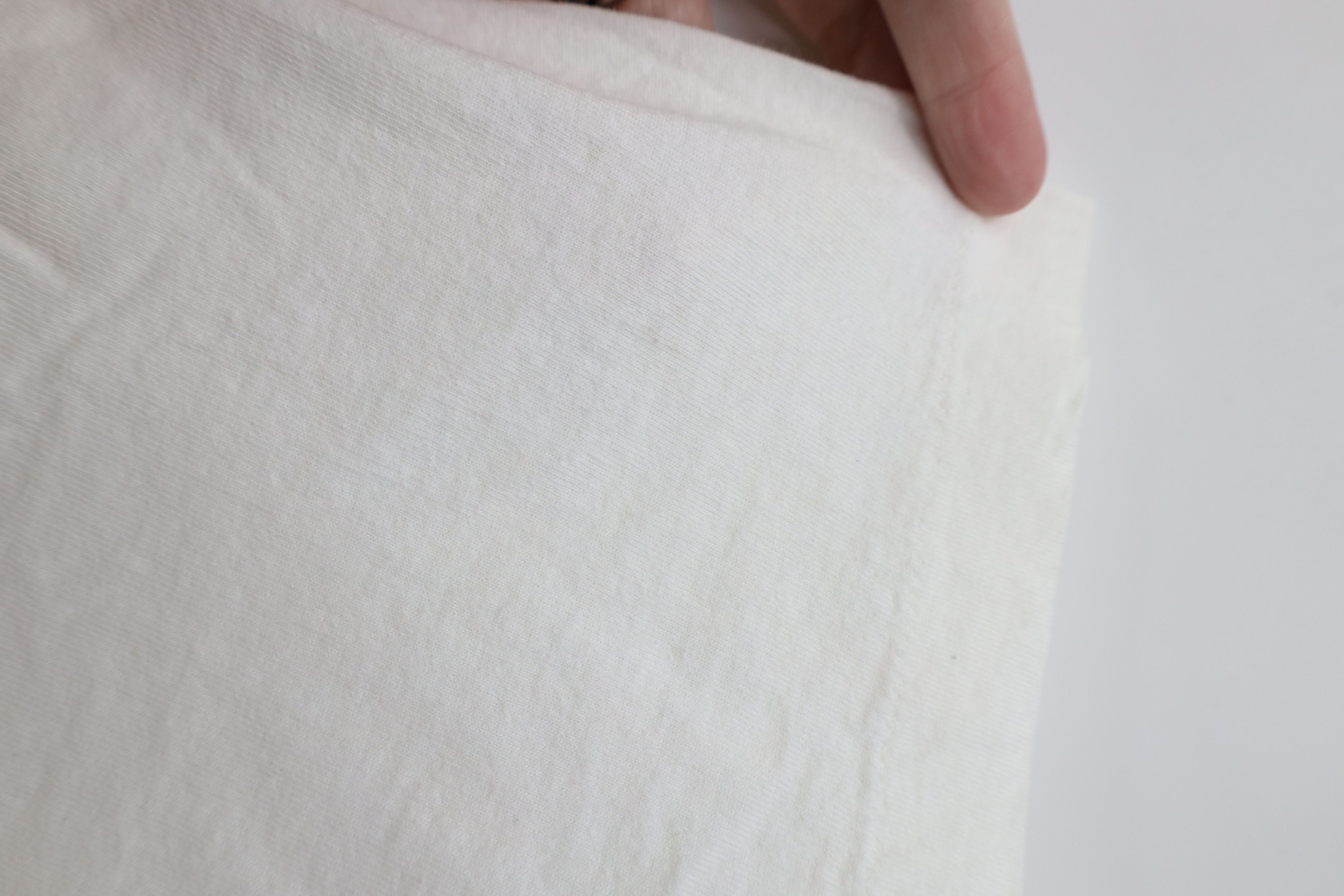 Vintage Vintage 70s Streetwear Blank Cotton V-Neck T-Shirt White USA Size US XL / EU 56 / 4 - 7 Thumbnail