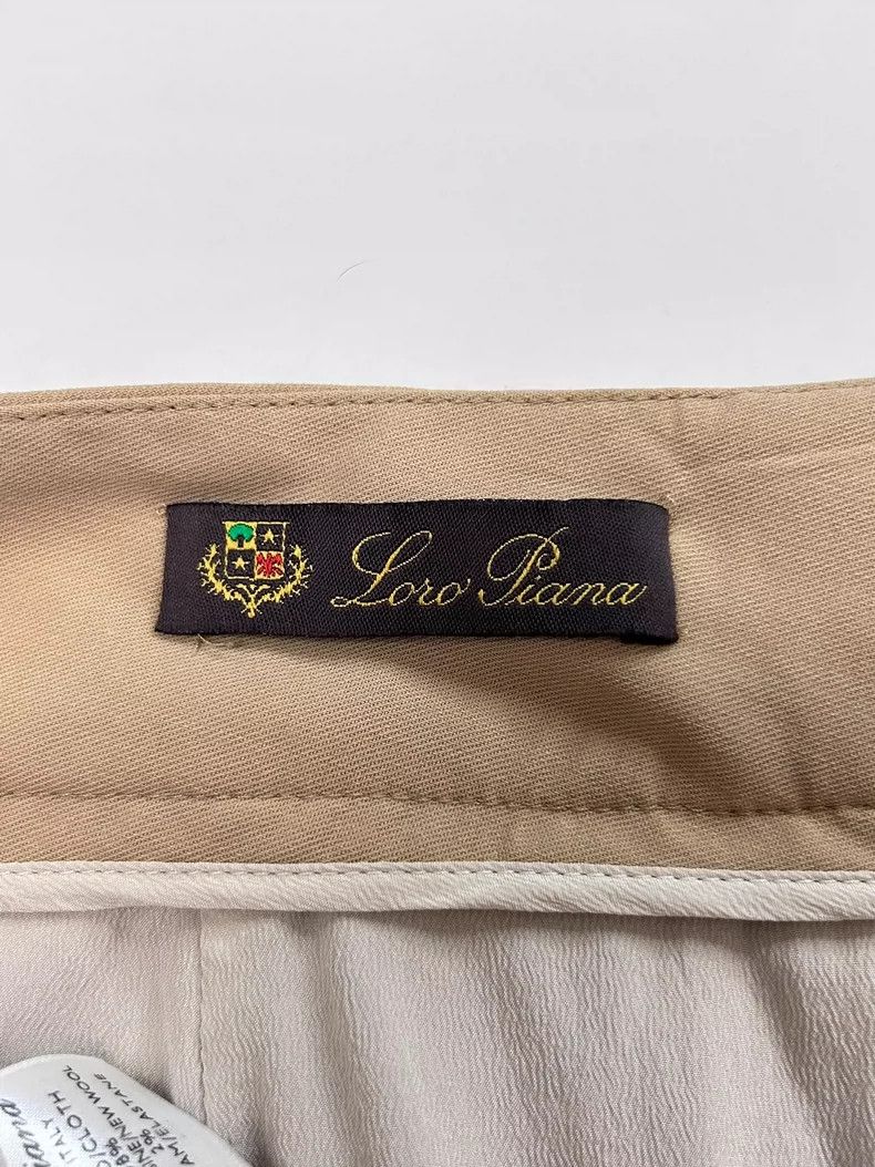 Loro Piana LORO PIANA Lamb and silk double legged trousers. Casual tr Size US 26 / EU 42 - 7 Thumbnail
