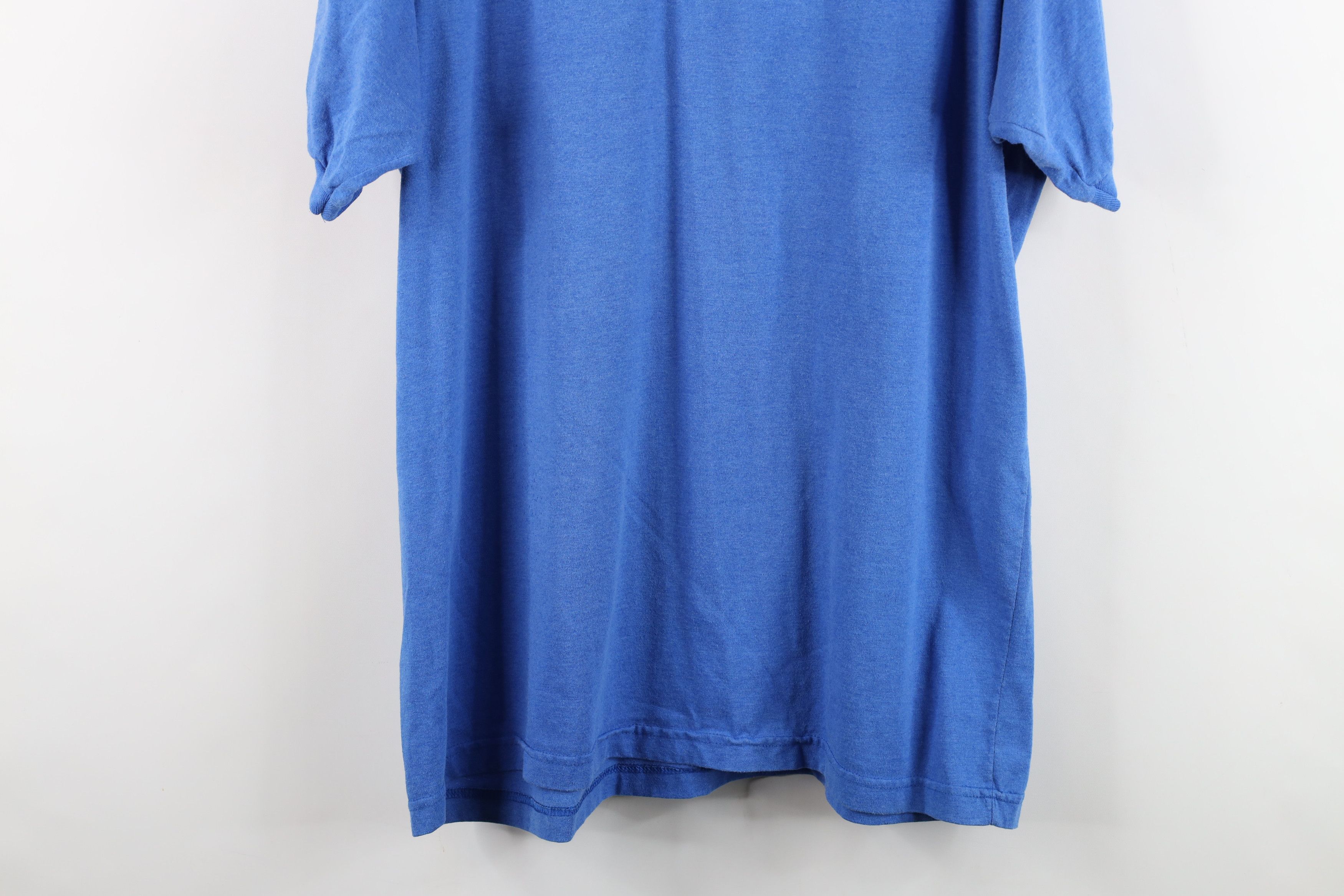 Vintage Vintage 80s 90s Job Intern Collared Polo Shirt Blue USA Size US XL / EU 56 / 4 - 14 Thumbnail