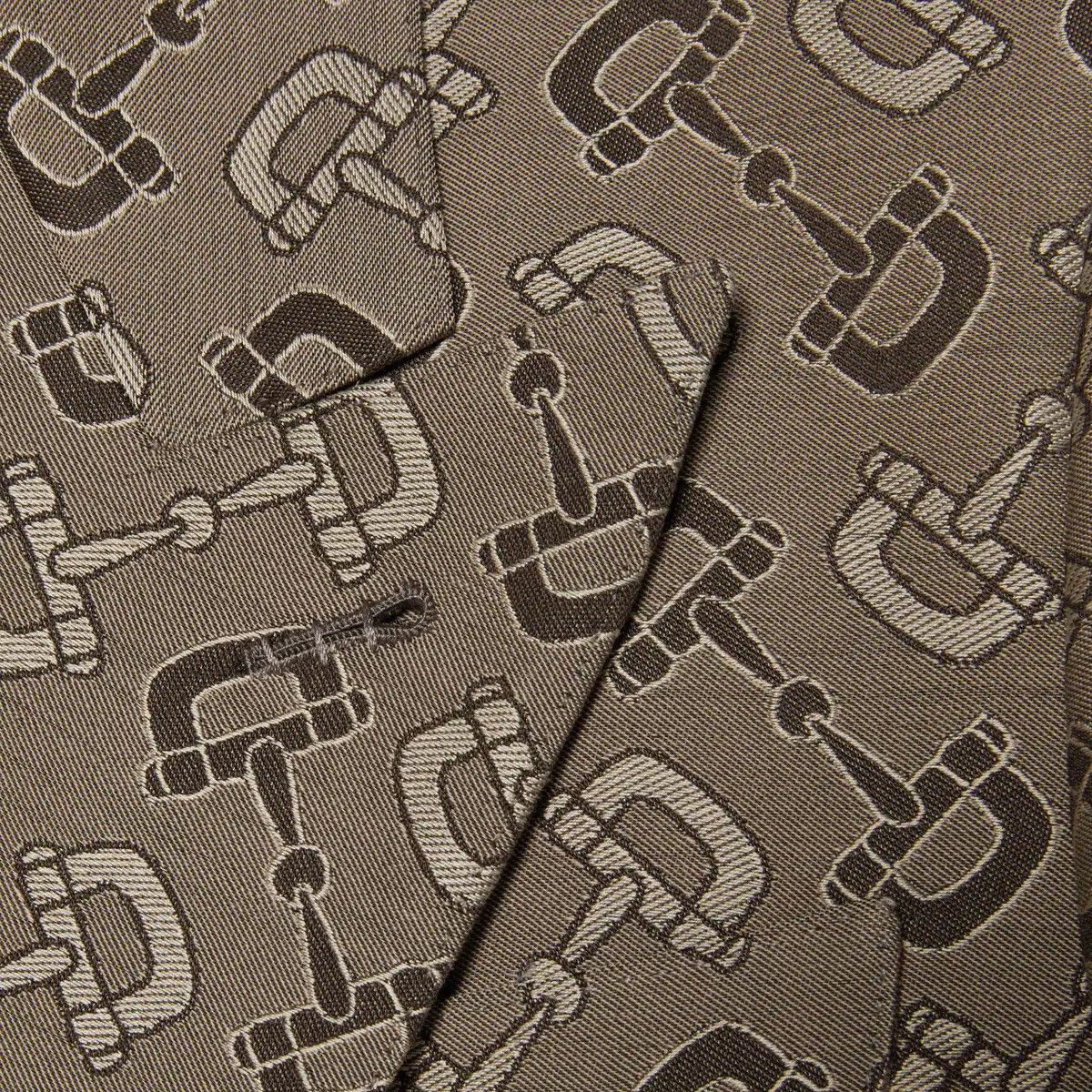 Gucci o1s1wg110125 Maxi Horsebit Cotton Jacket in Beige/Brown Size US S / EU 44-46 / 1 - 5 Thumbnail