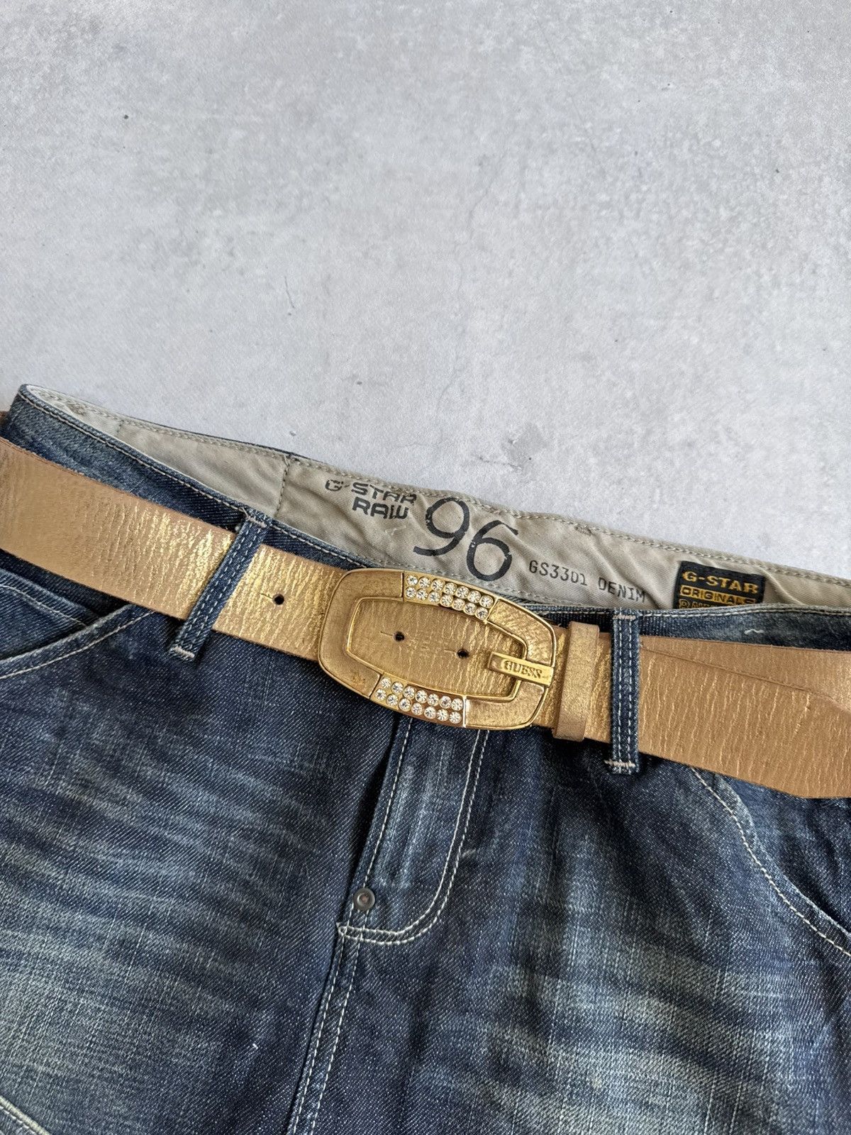Guess Vintage Y2K Guess Studded Glamour Rhinestone Hype Belt Unise Size ONE SIZE - 3 Thumbnail