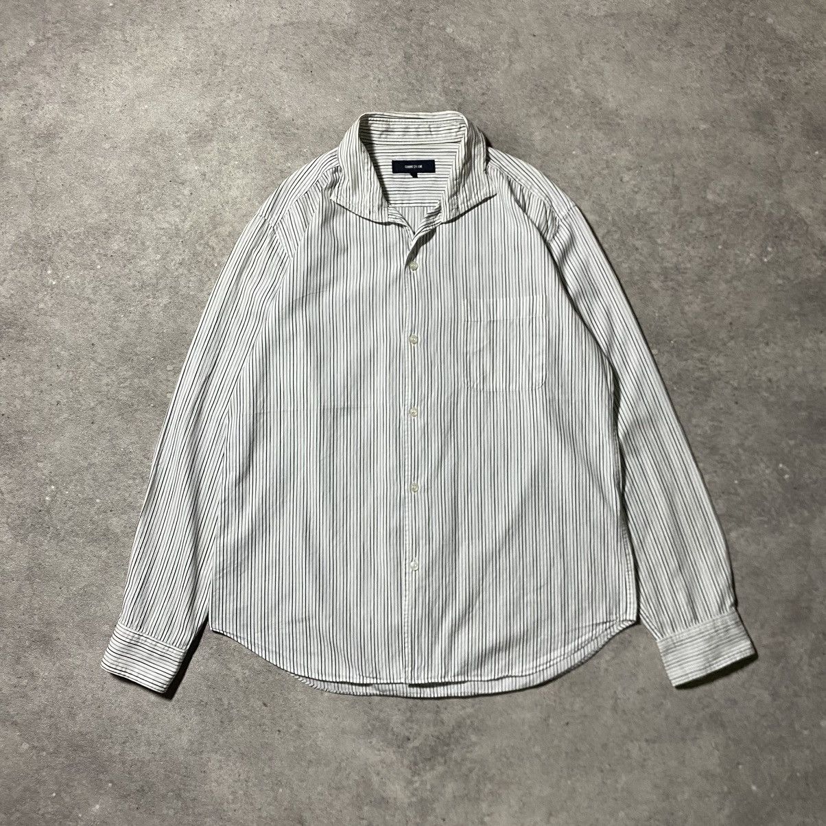 Comme Ca Ism Comme Ca Ism Stripe Open Collar Shirt Size US L / EU 52-54 / 3 - 1 Thumbnail