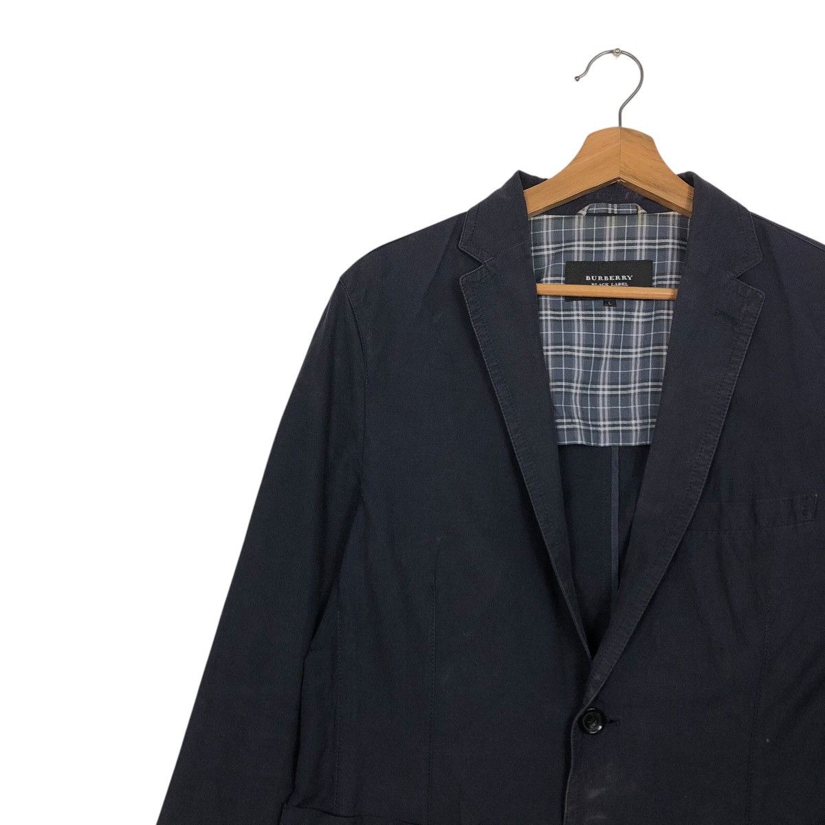 Burberry Burberry Black Label Lightweight Cotton Blazer — Navy Size US L / EU 52-54 / 3 - 8 Thumbnail