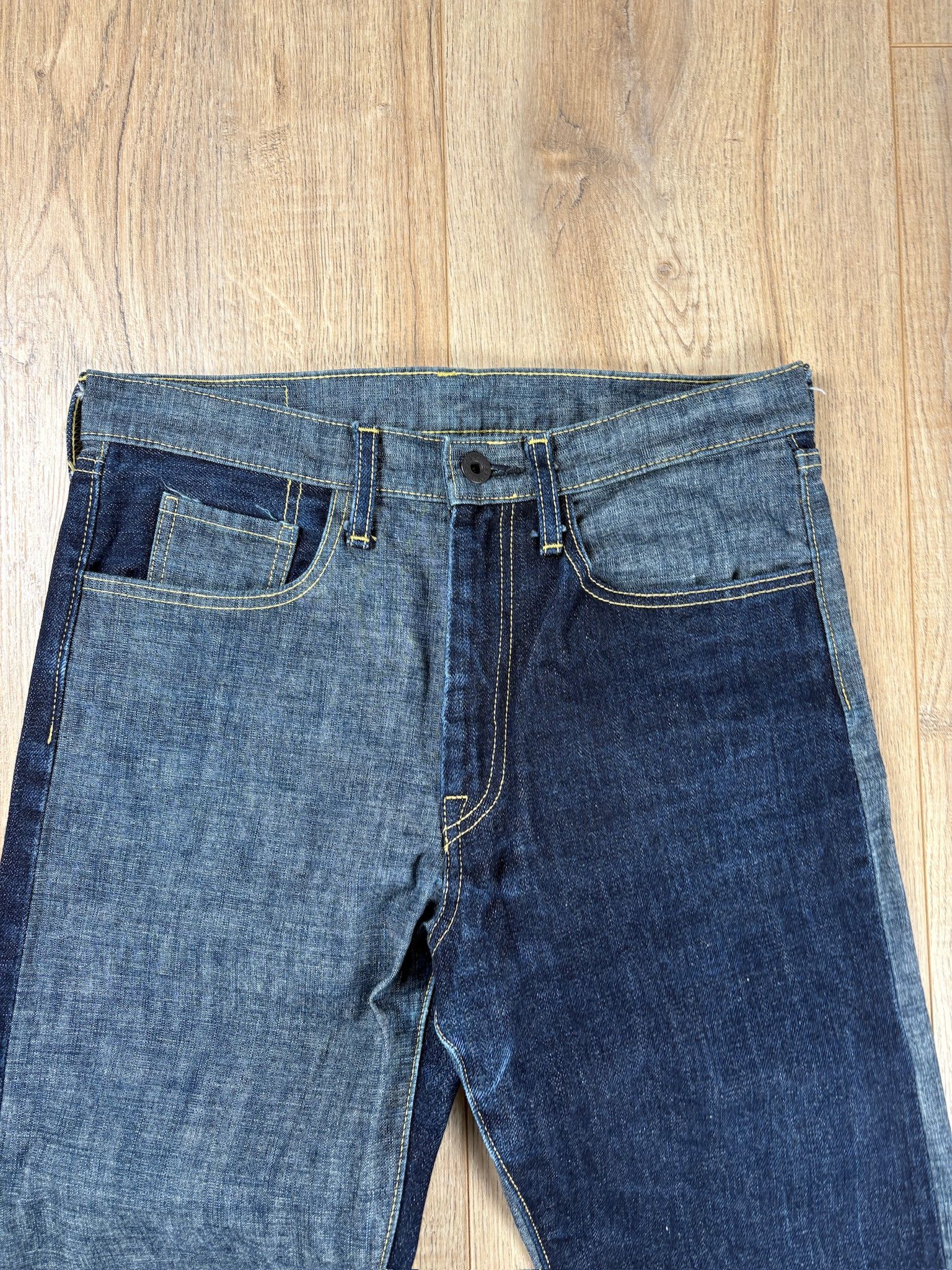 Kapital Kapital Two-tone Raw Unused Jeans Indigo Size US 30 / EU 46 - 8 Thumbnail