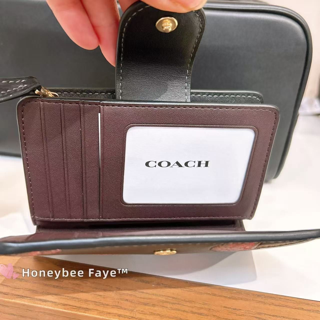 Coach NWT Coach Medium Corner Zip Wallet With Cherry Print CDF10 Size ONE SIZE - 3 Thumbnail