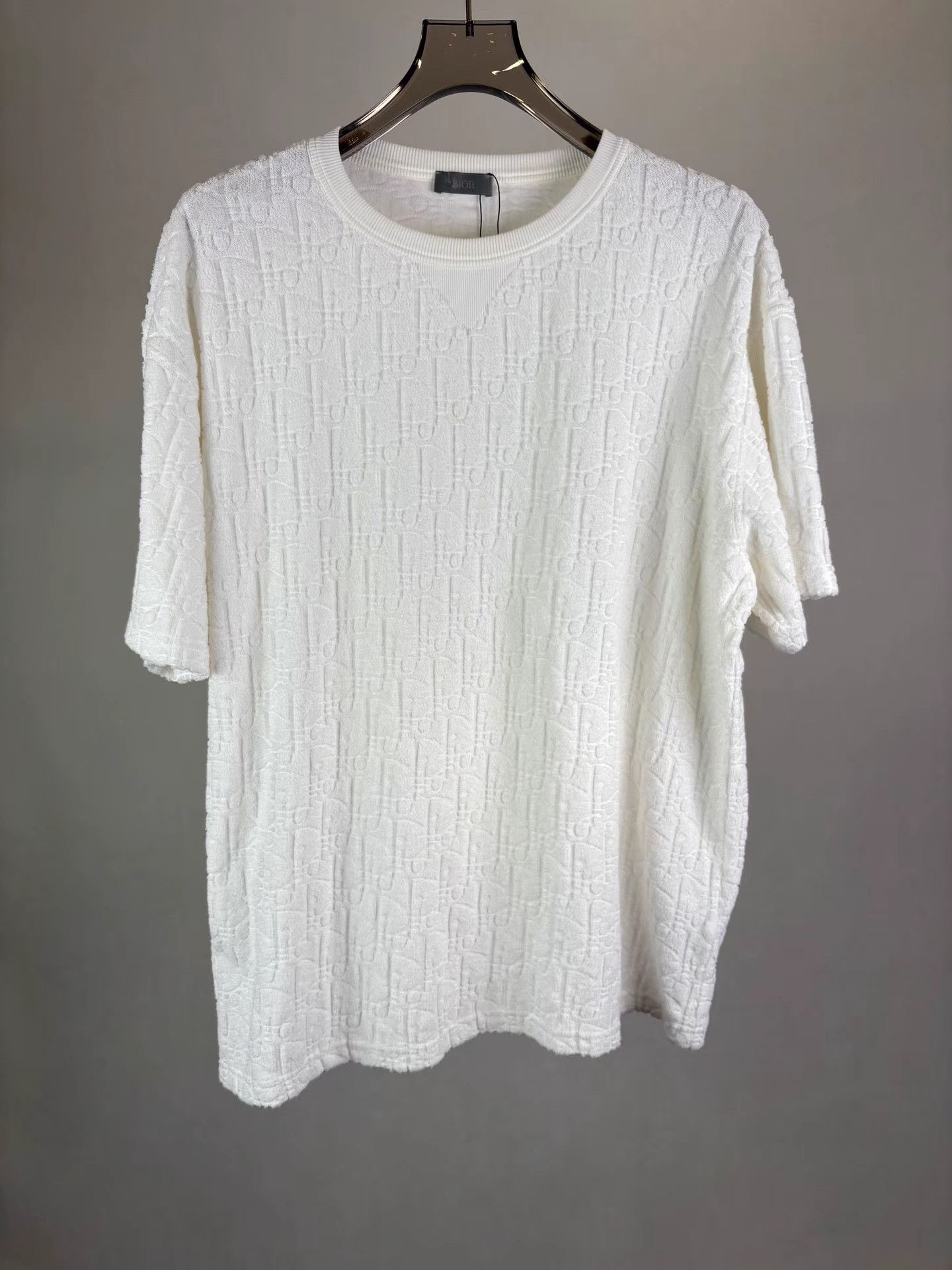 Dior DIOR White Towel Texture Short Sleeve K1 Size US XL / EU 56 / 4 - 1 Thumbnail
