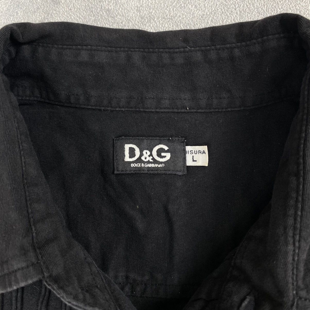 Dolce & Gabbana × Vintage Dolce & Gabbana Black Casual Vintage Shirt Size US L / EU 52-54 / 3 - 3 Thumbnail