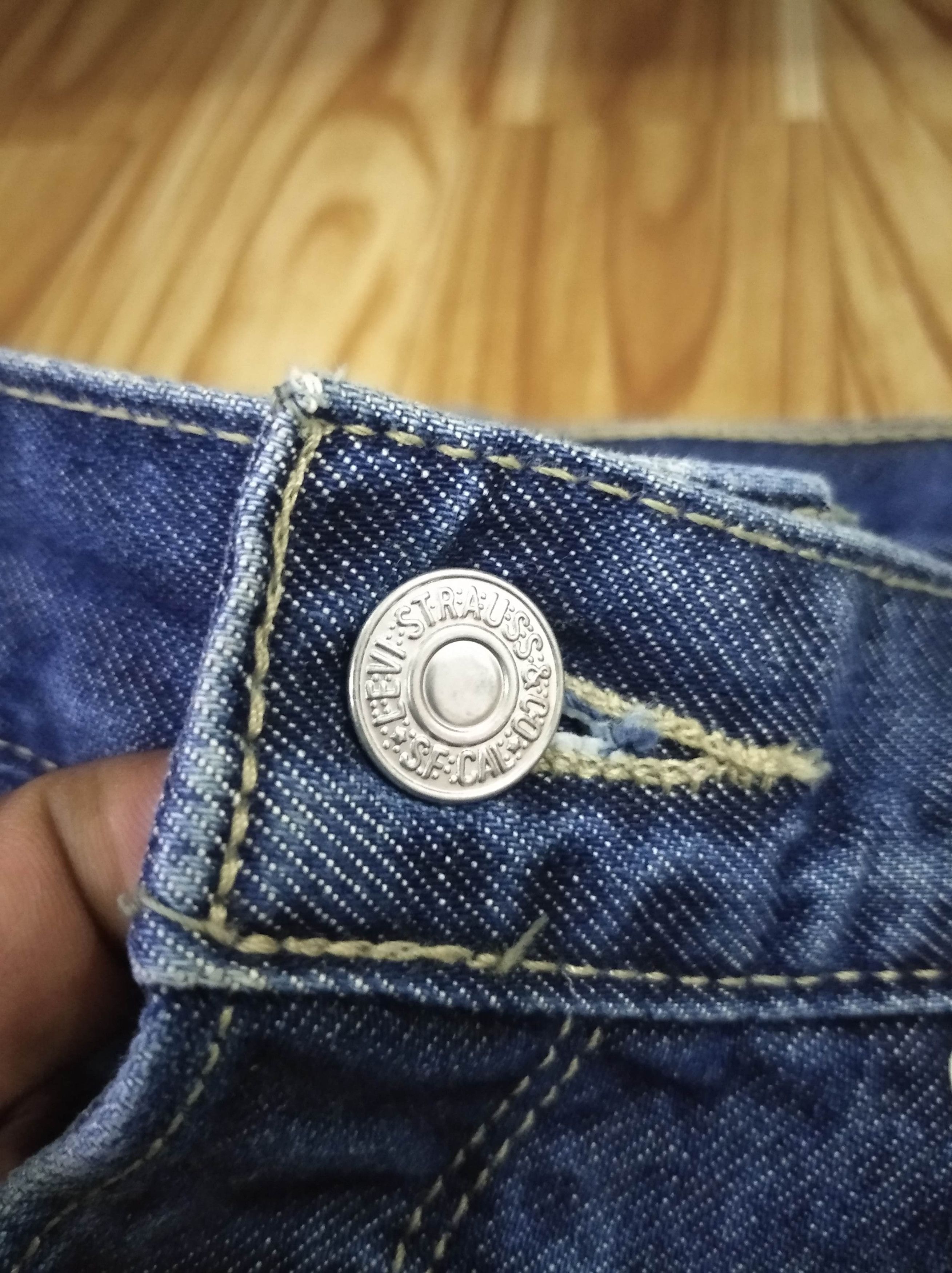 If Six Was Nine × Levi's × Levi's Vintage Clothing Vintage Levi’s Engineered Twist Leg Studded Denim Jeans Size US 32 / EU 48 - 3 Thumbnail