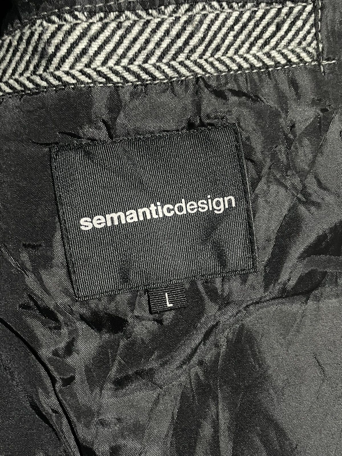 semanticdesign Semanticdesign Double Zipper Wool Jacket Vkei Style Size US L / EU 52-54 / 3 - 16 Thumbnail