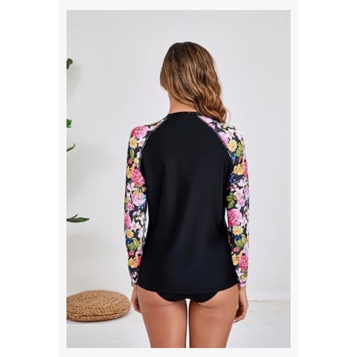 The Unbranded Brand Long Sleeve Guard Swim Shirt Sun Protection Swimsuit Top Size L / US 10 / IT 46 - 2 Thumbnail