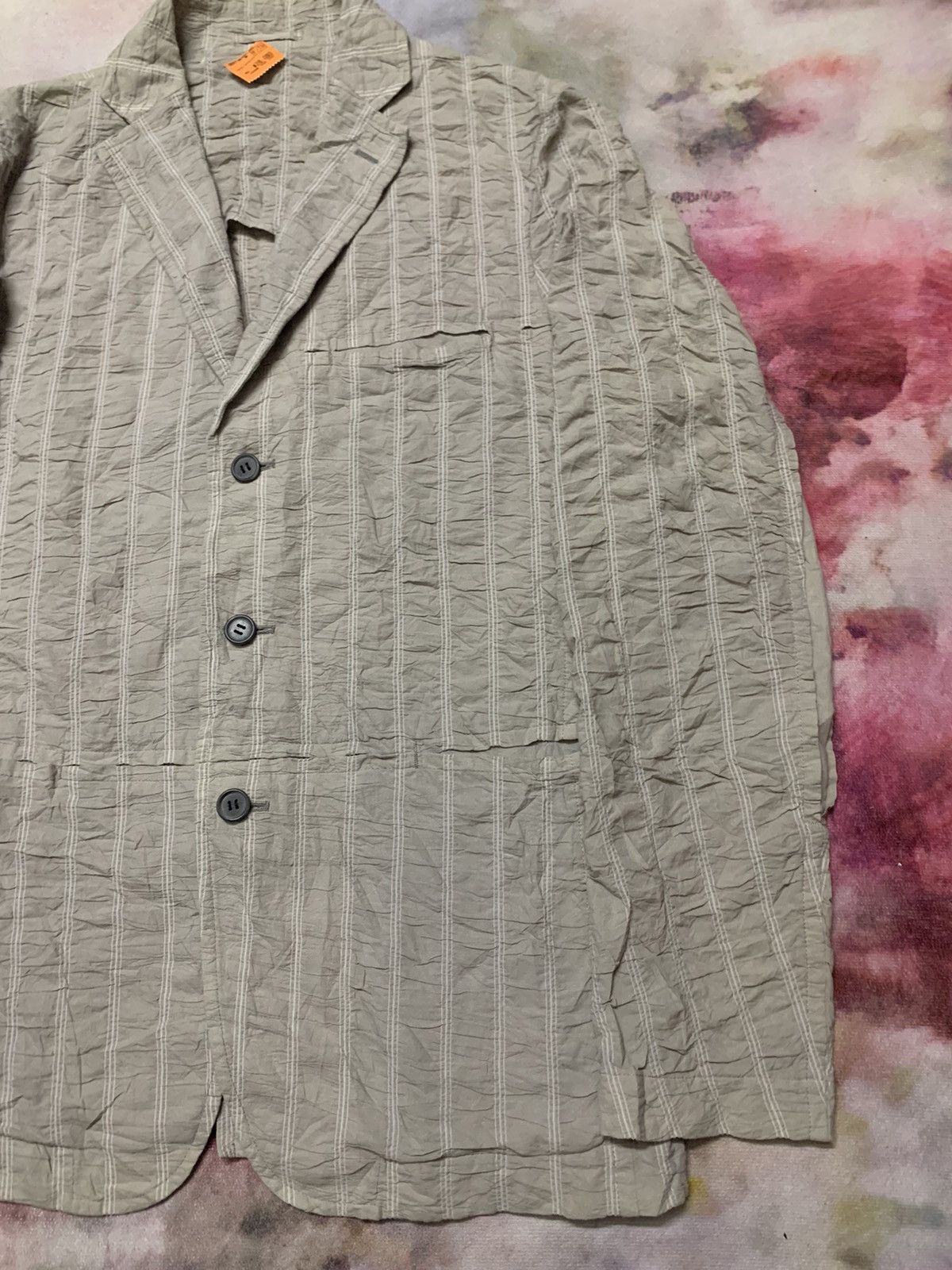 Issey Miyake Issey Miyake Men Wrinkled Design Coat Size US L / EU 52-54 / 3 - 2 Thumbnail