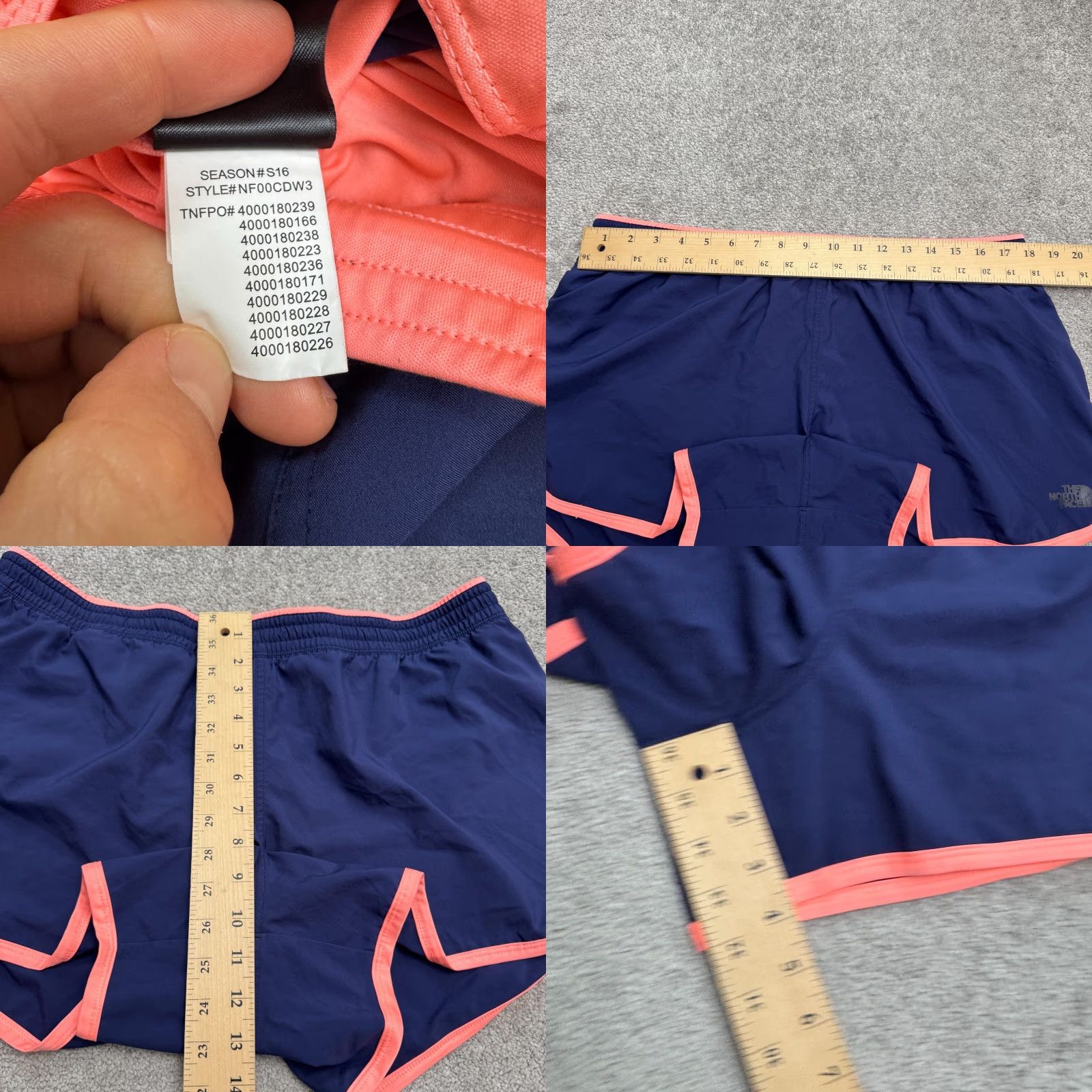 The North Face The North Face Running Activewear Shorts Womens XL Blue Pink Athletic Outdoor Size 40" / US 18 - 8 Thumbnail