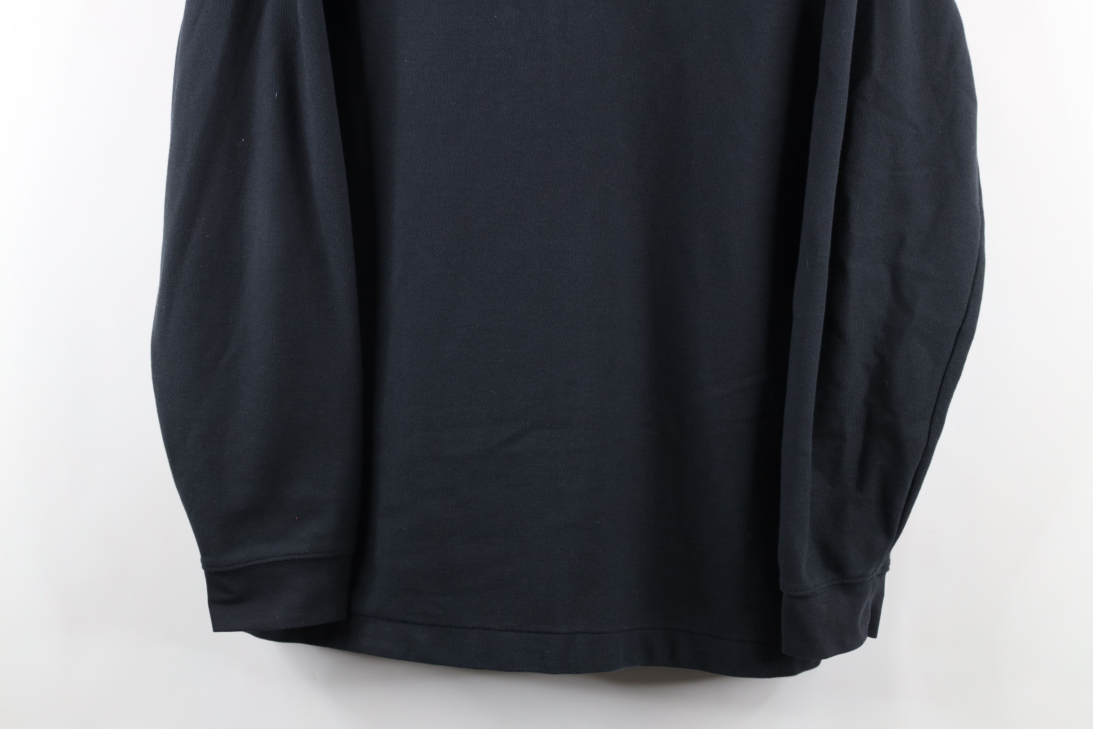 L.L. Bean × Vintage Vintage LL Bean Blank Long Sleeve Rugby Polo Shirt Black Size US L / EU 52-54 / 3 - 3 Thumbnail