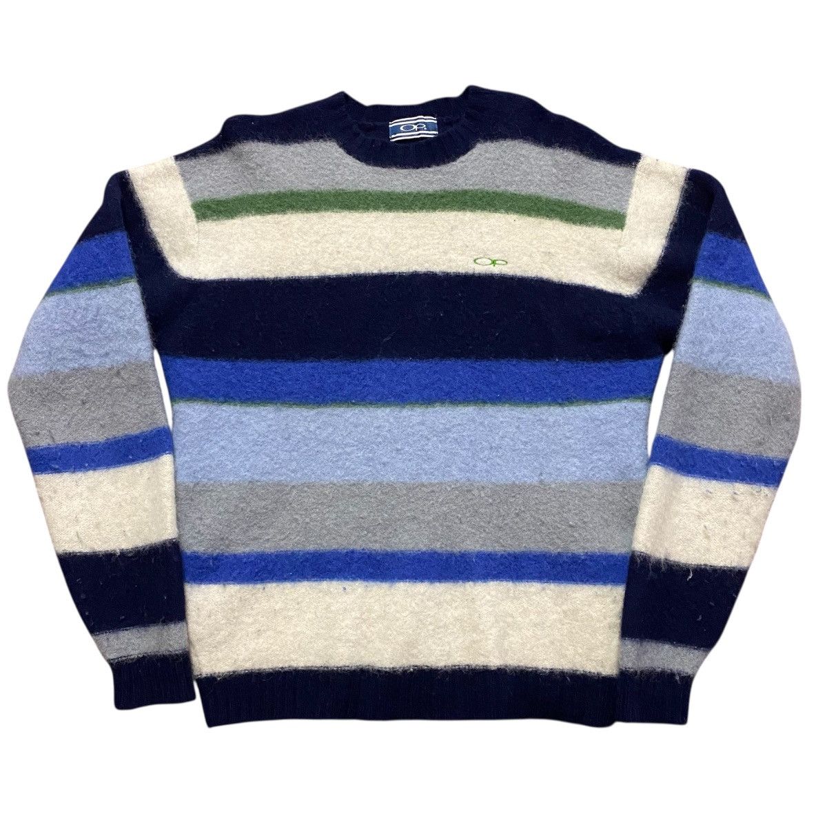 Ocean Pacific Vintage Ocean Pacific Stripe Mohair Shaggy Knitwear Size US M / EU 48-50 / 2 - 1 Thumbnail