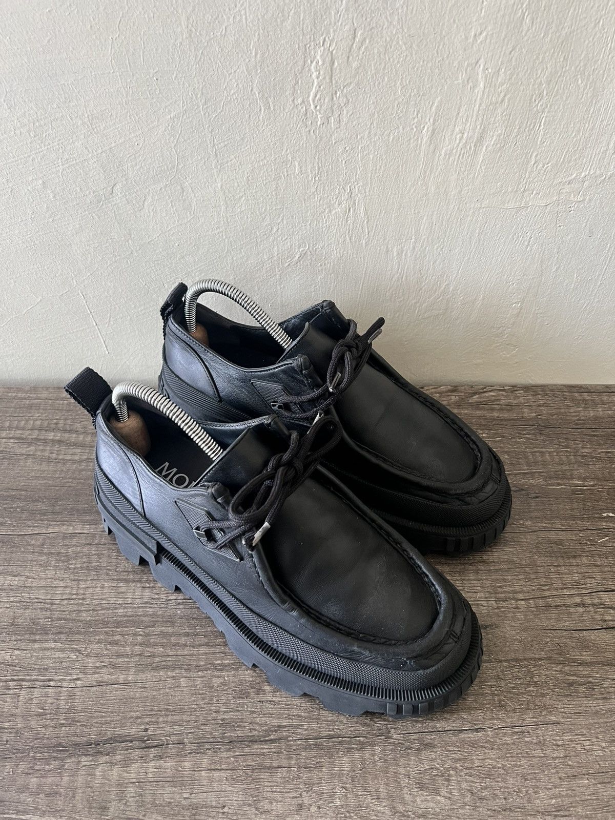 Moncler MONCLER "MON WALLABEE” CHUNKY PLATFORM DERBY LOAFERS Size US 7 / EU 40 - 2 Thumbnail