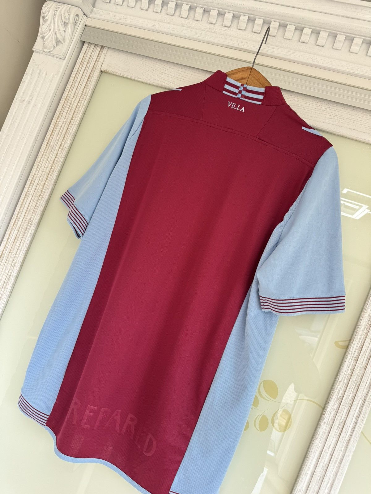 Macron Aston Villa 2013-2014 Home Soccer Jersey Football Kit Shirt Size US XL / EU 56 / 4 - 8 Thumbnail