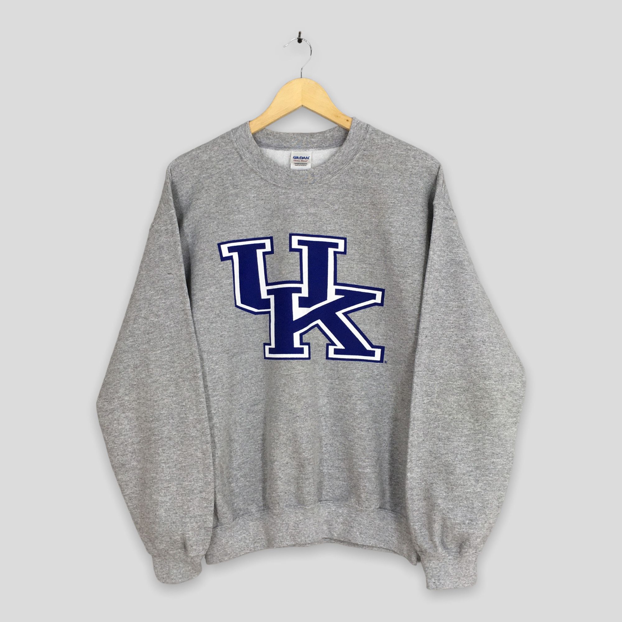 NCAA × Vintage Vintage University of Kansas KU Ncaa Gray Sweatshirt Medium Size US M / EU 48-50 / 2 - 1 Thumbnail