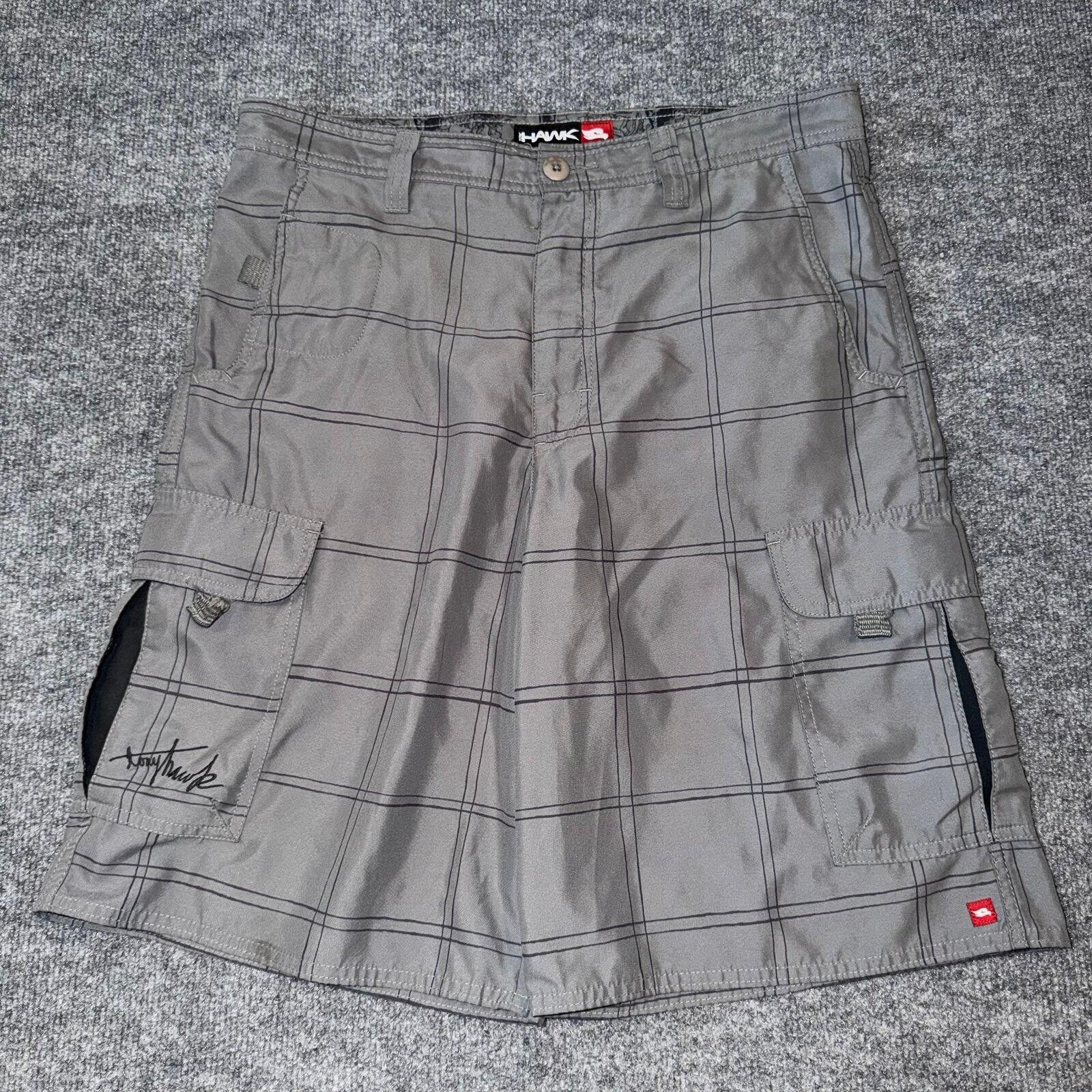 Tony Hawk Tony Hawk Grey Striped Swim Trunks Mens MD 32 VTG 90s Size US 32 / EU 48 - 1 Thumbnail