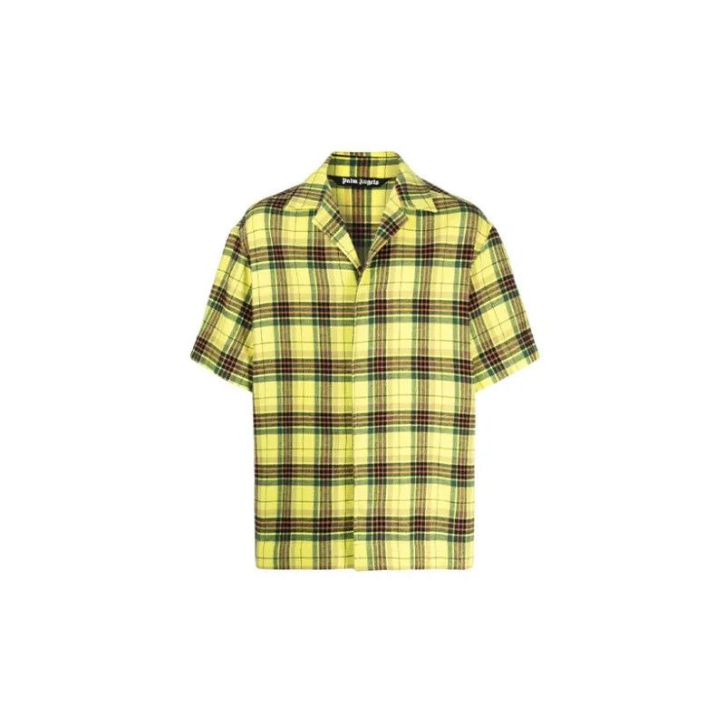Palm Angels o1y0325 Logo Checked Shirt in Multicolor Size US M / EU 48-50 / 2 - 1 Thumbnail
