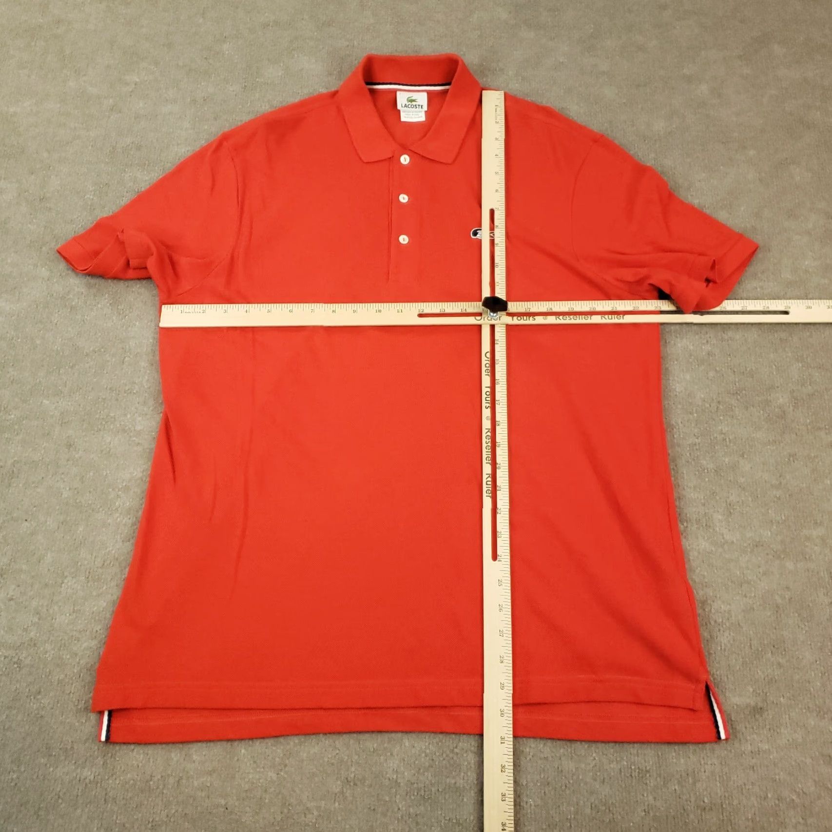 Lacoste Lacoste Polo Shirt Men XL Red Short Sleeve Polo Men Red Lacoste Shirt Polo XL Red Lacoste Polo Shirt Golf Casual Tennis Size US XL / EU 56 / 4 - 2 Thumbnail