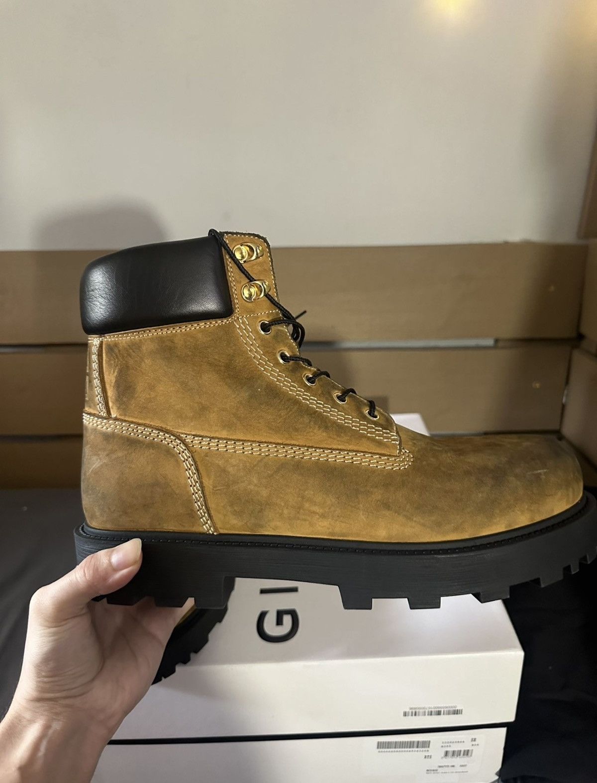 Givenchy Givenchy Calf skin leather Work boot Size US 11 / EU 44 - 6 Thumbnail